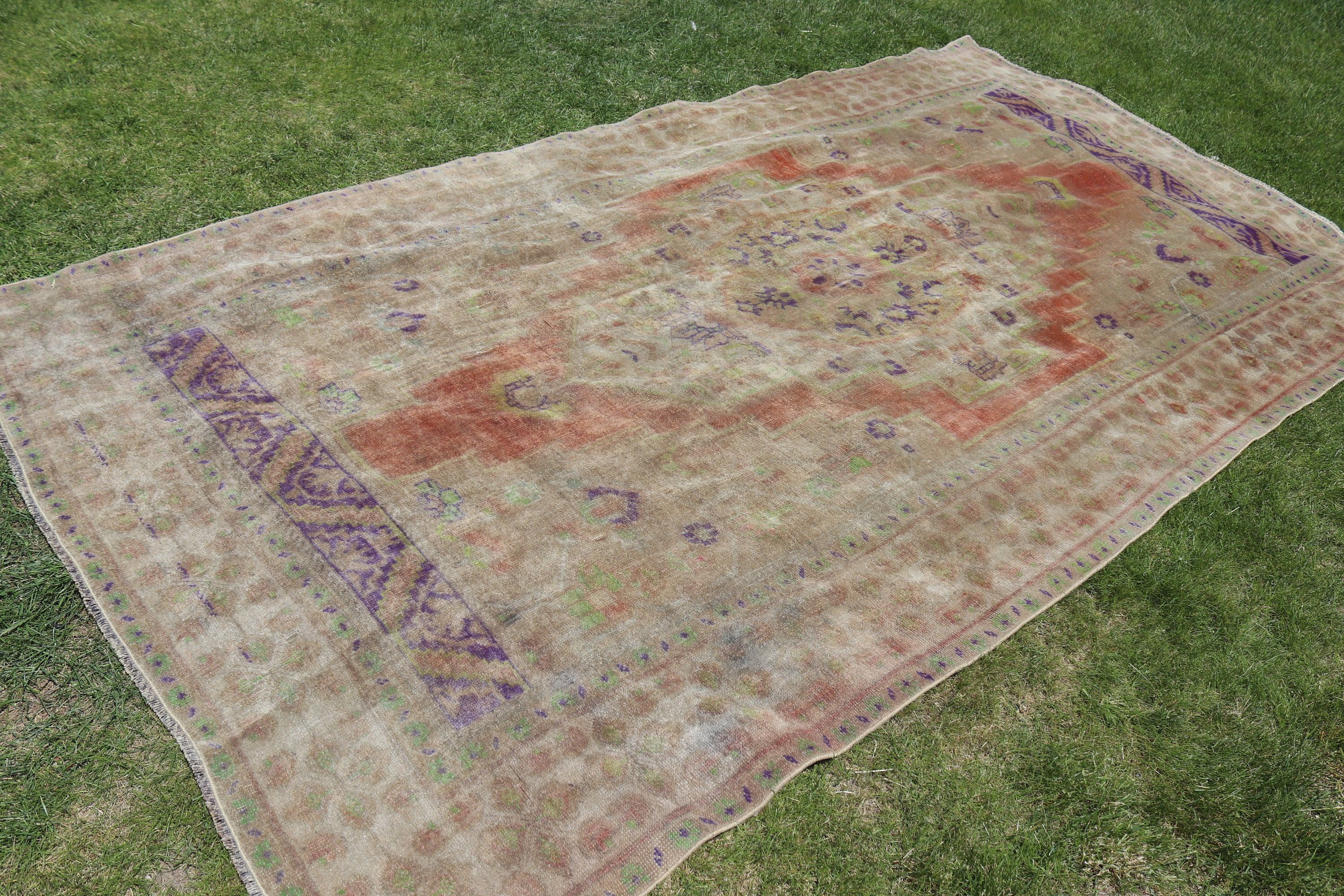 Bedroom Rugs, Large Oushak Rug, Oushak Rug, Vintage Rugs, 5.5x9.9 ft Large Rugs, Anatolian Rug, Beige Oushak Rug, Turkish Rug, Turkey Rug