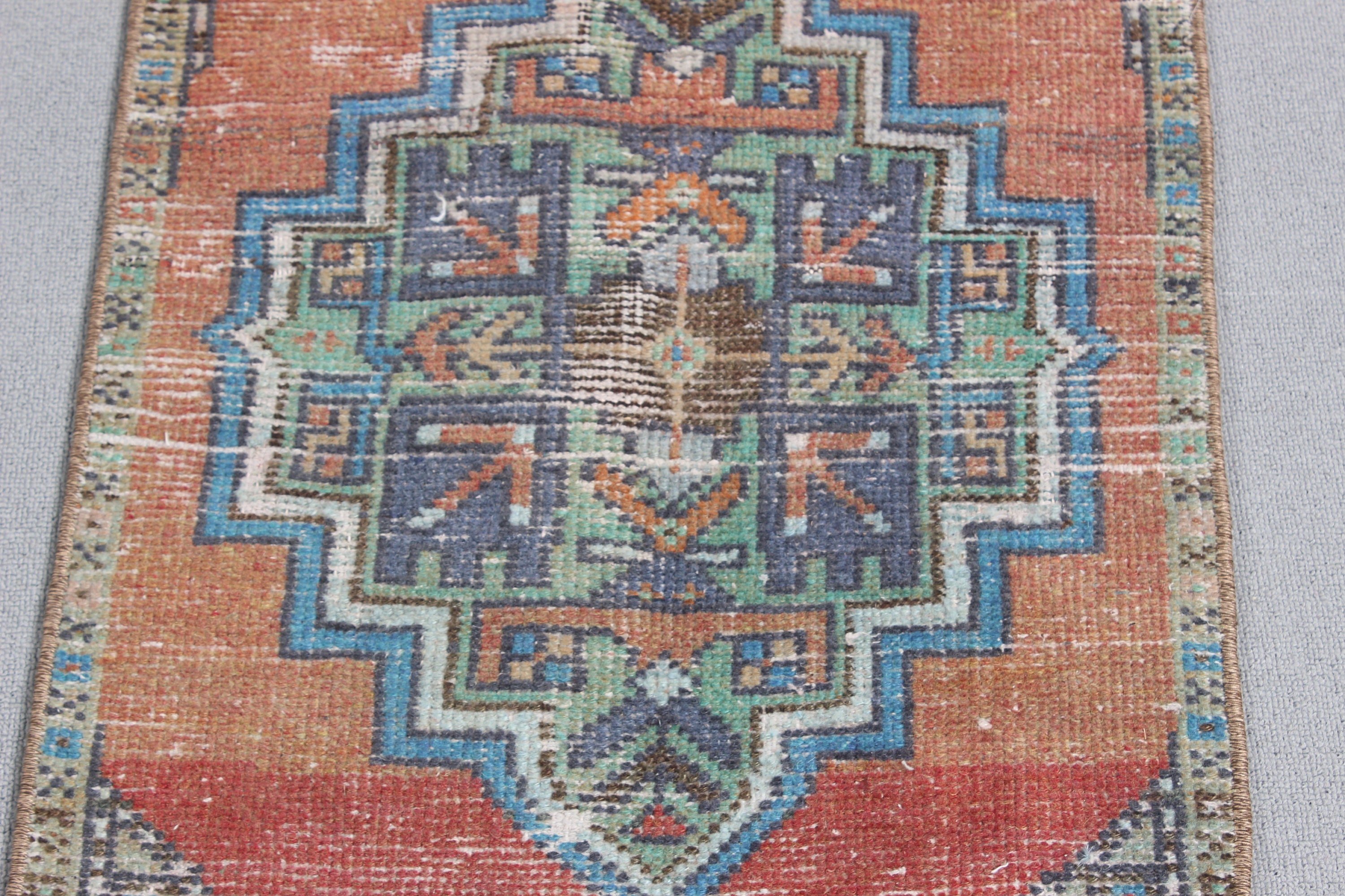 Boho Halıları, Türk Halısı, 1.6x3.3 ft Küçük Halı, Yeşil Nötr Halılar, Ofis Halısı, Duvara Asılı Halılar, Modern Halı, Vintage Halı, Küçük Alan Halıları