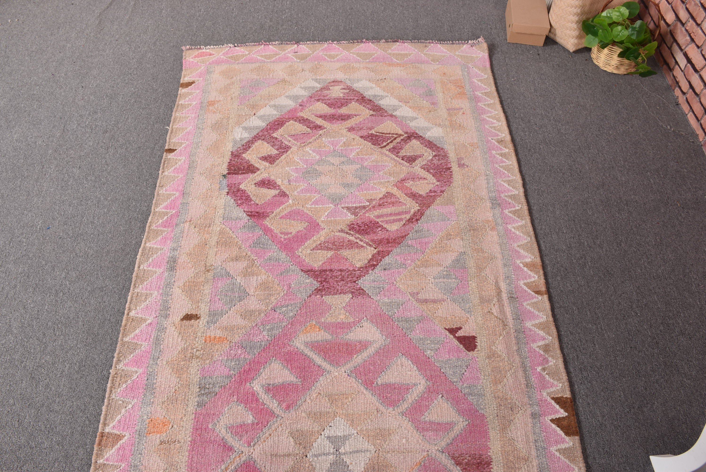 Türk Halısı, Vintage Halı, Kilim, 3.3x11.3 ft Runner Halısı, Modern Halılar, Koridor Halıları, Bej Yatak Odası Halısı, Koridor Halıları, Lüks Halı, Havalı Halılar