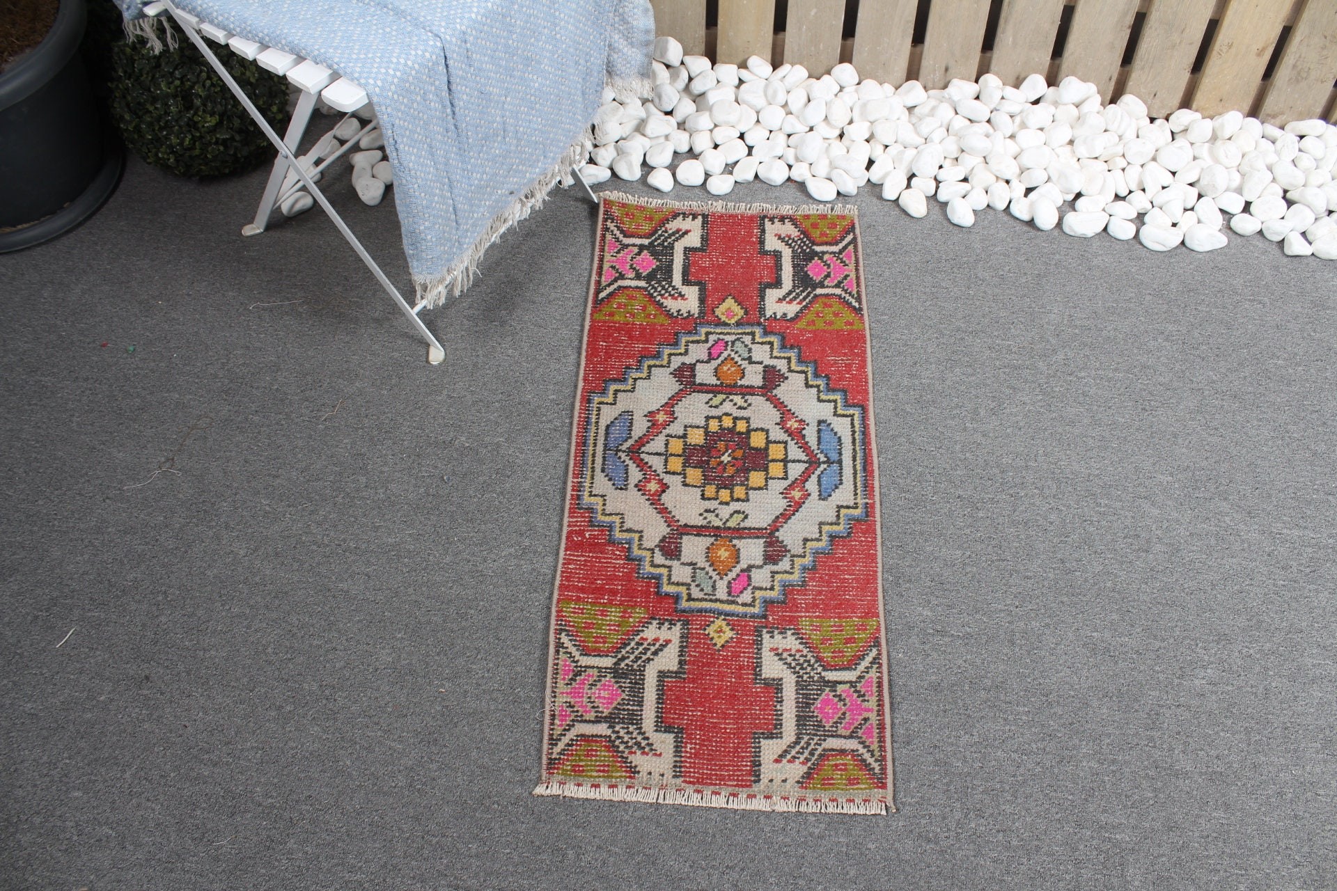 Kitchen Rug, Cool Rugs, Vintage Rug, Turkish Rug, Red Anatolian Rugs, Floor Rug, Rugs for Car Mat, Art Rug, Bath Rug, 1.3x2.9 ft Small Rugs