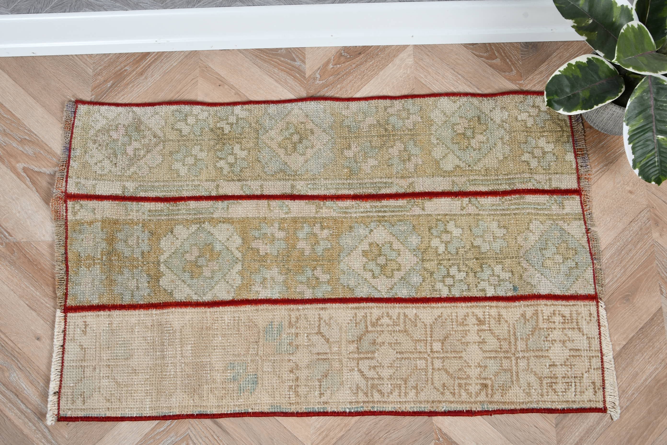 Banyo Halı, Duvar Halı, Banyo Halı, Antik Halı, Bej Antik Halı, Ev Halı, Banyo Halı, 55x87 cm Küçük Halı, Türk Halı, Banyo Halı