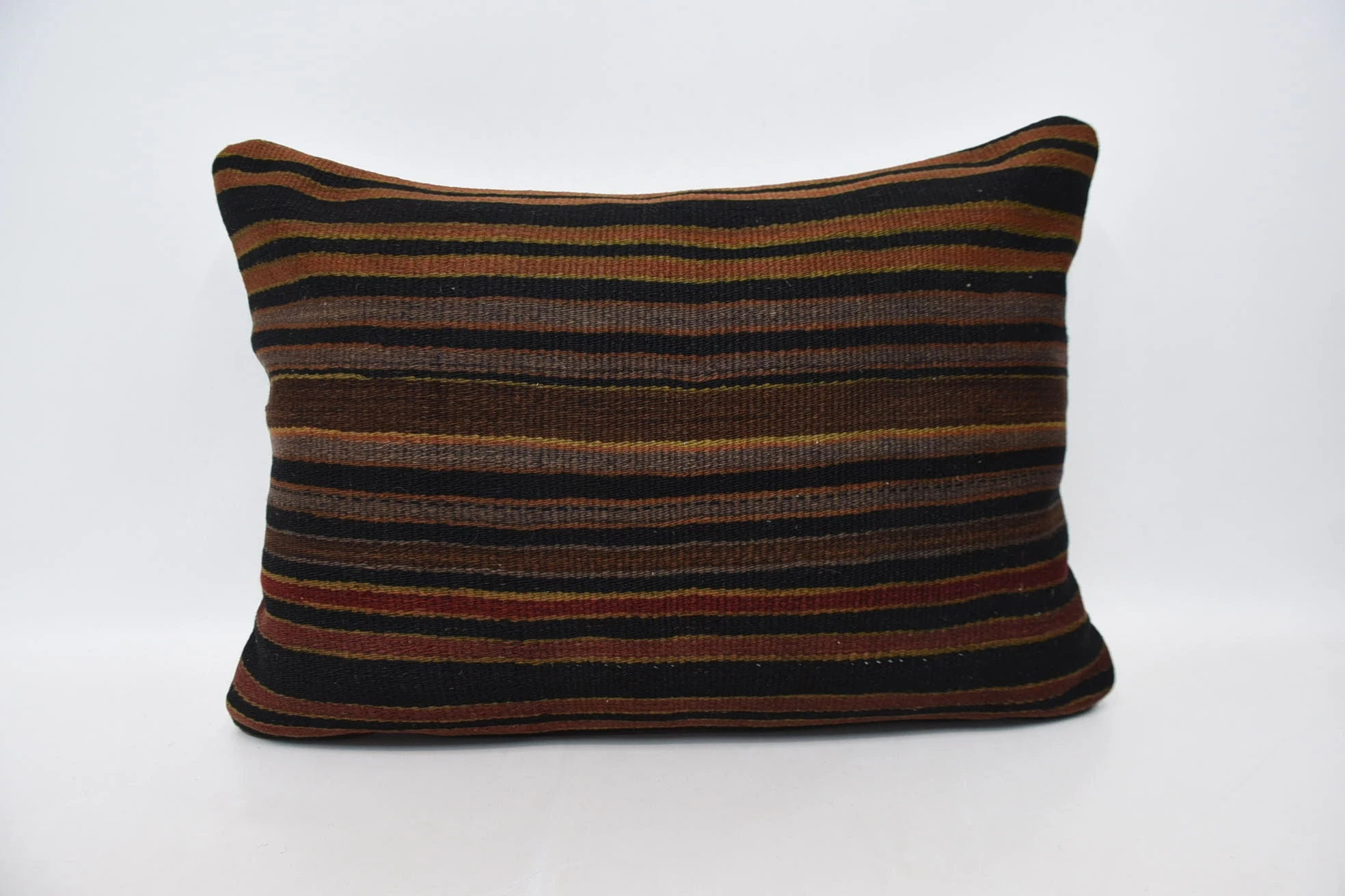 Aztec Pillow, Kilim Pillow Cover, Throw Kilim Pillow, Shabby Chic Pillow Sham, 20"x28" Brown Pillow Sham, Boho Pillow, Nomadic Cushion