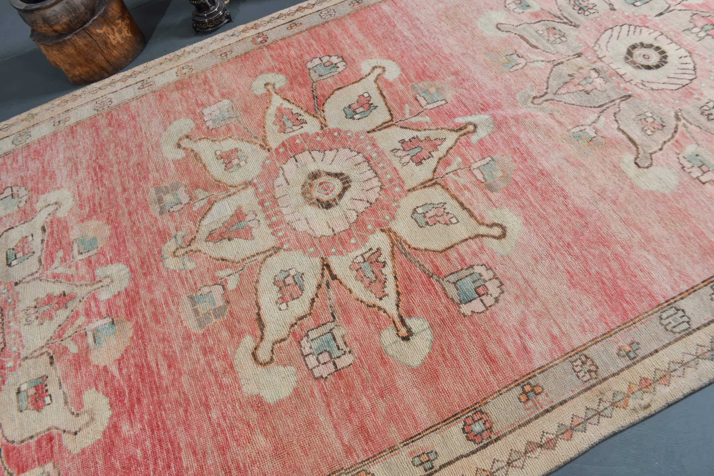 Living Room Rug, Moroccan Rug, 6.2x12.7 ft Oversize Rugs, Red Moroccan Rugs, Retro Rugs, Oriental Rug, Salon Rug, Vintage Rug, Turkish Rugs
