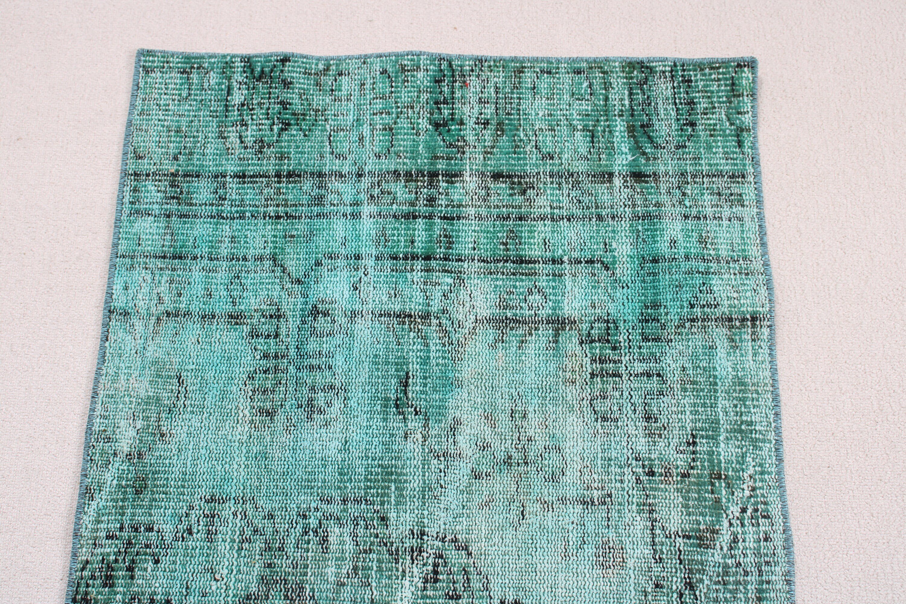 2.5x5.4 ft Small Rug, Green Modern Rugs, Bathroom Rugs, Moroccan Rugs, Vintage Rugs, Car Mat Rugs, Ethnic Rug, Turkish Rug, Luxury Rugs