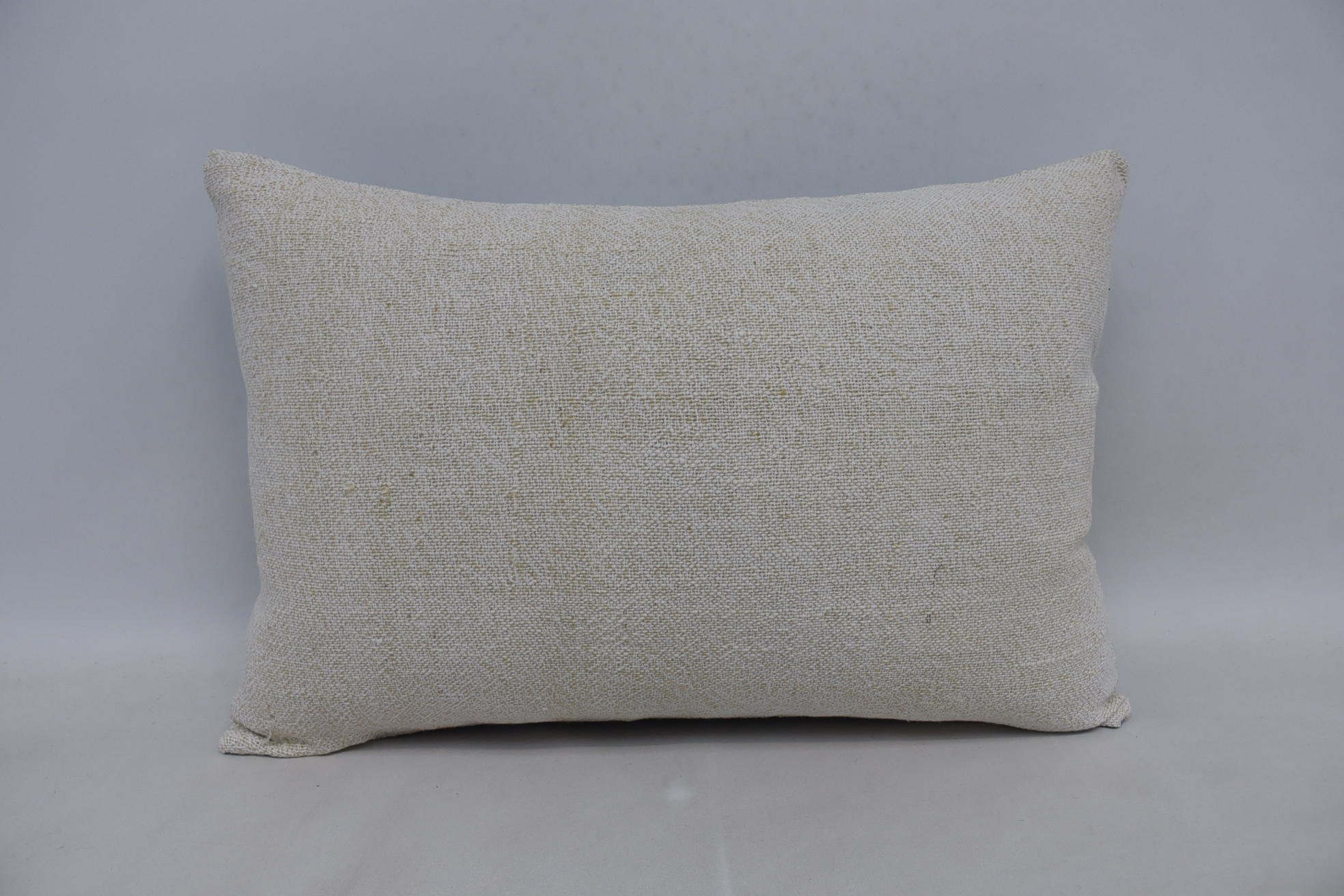 16"x24" White Pillow Sham, Vintage Kilim Throw Pillow, Boho Pillow Sham Cover, Home Decor Pillow, Sofa Bolster Cushion Case