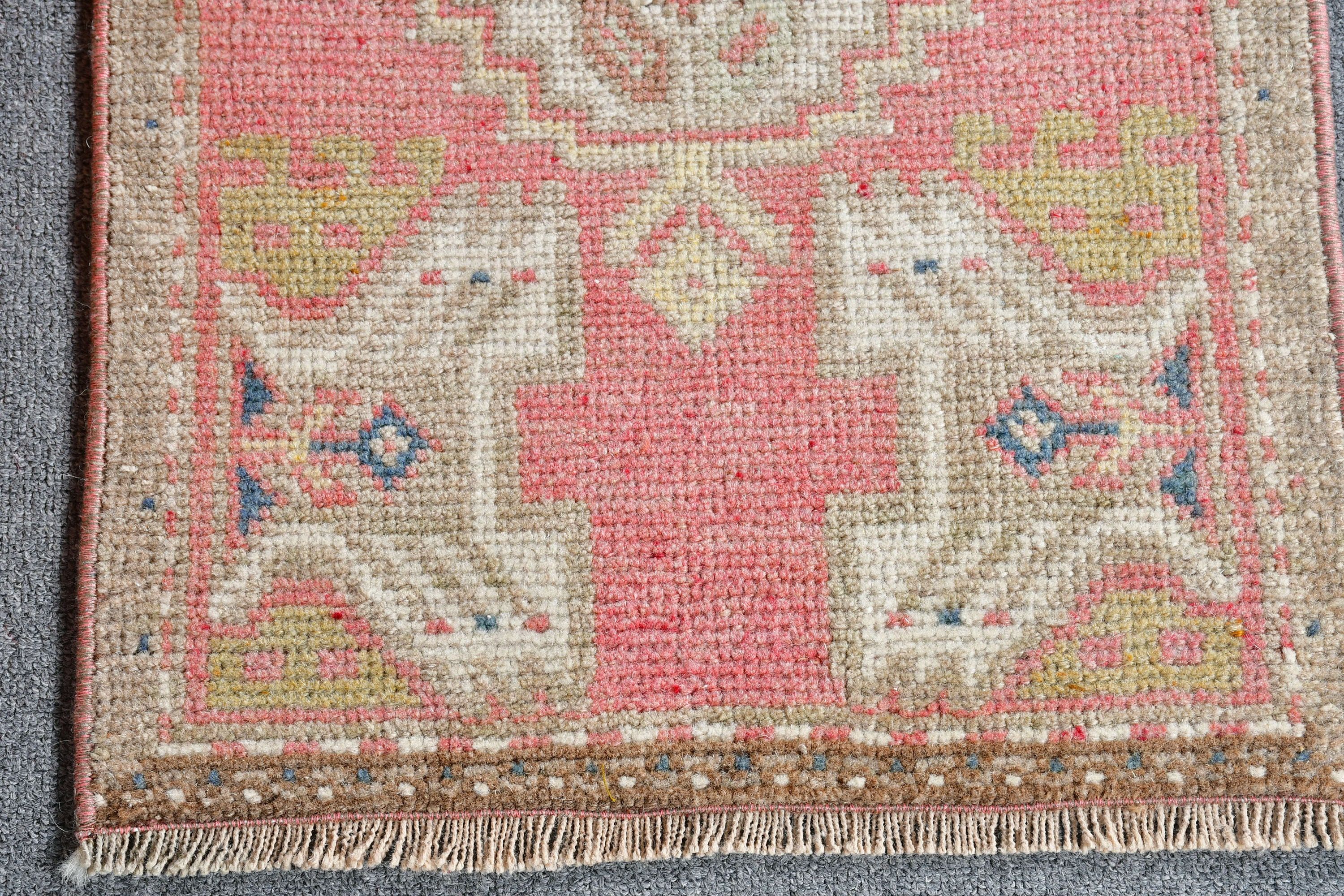 Rugs for Bath, Cool Rug, Bathroom Rug, Entry Rug, Brown Cool Rug, Floor Rug, 1.5x3.1 ft Small Rugs, Vintage Rug, Moroccan Rug, Turkish Rugs