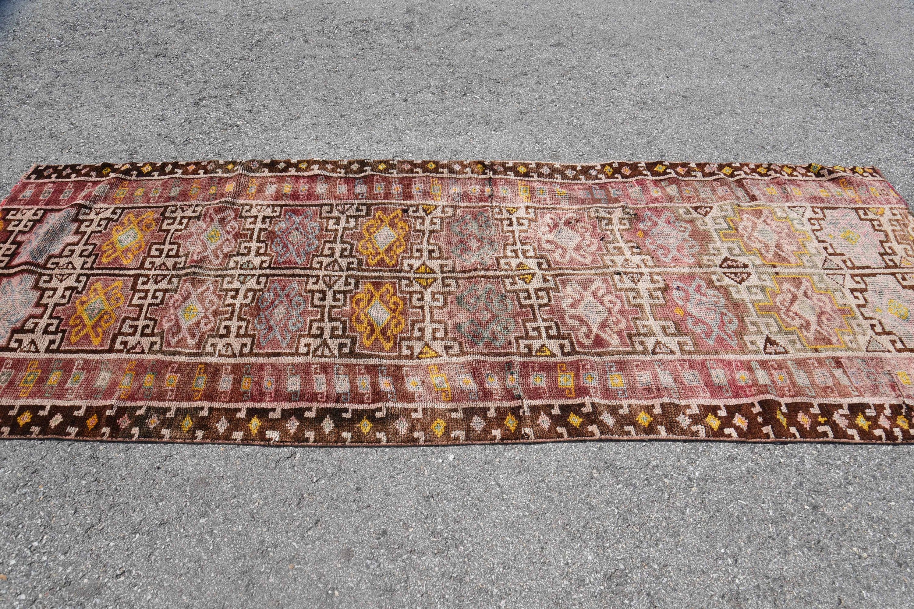 Vintage Halı, Koridor Halıları, Oushak Halı, Mutfak Halıları, Türkiye Halıları, Yatak Odası Halıları, 3.6x9.7 ft Runner Halısı, Merdiven Halıları, Türk Halıları