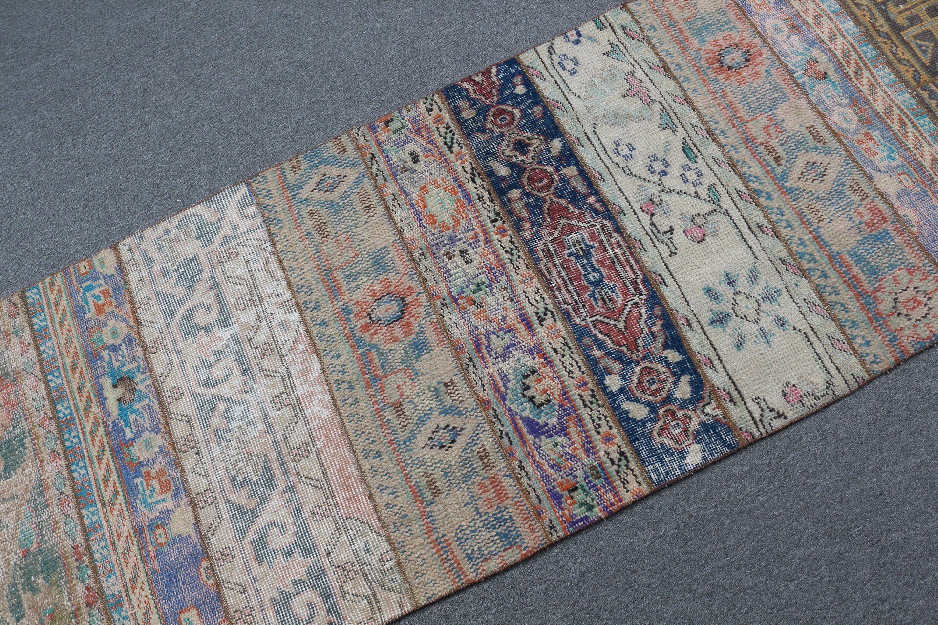 Soluk Halı, Koridor Halıları, Bej Yer Halısı, Mutfak Halısı, 2,5x8,5 ft Runner Halıları, Ev Dekorasyonu Halısı, Türk Halısı, Koridor Halıları, Vintage Halılar