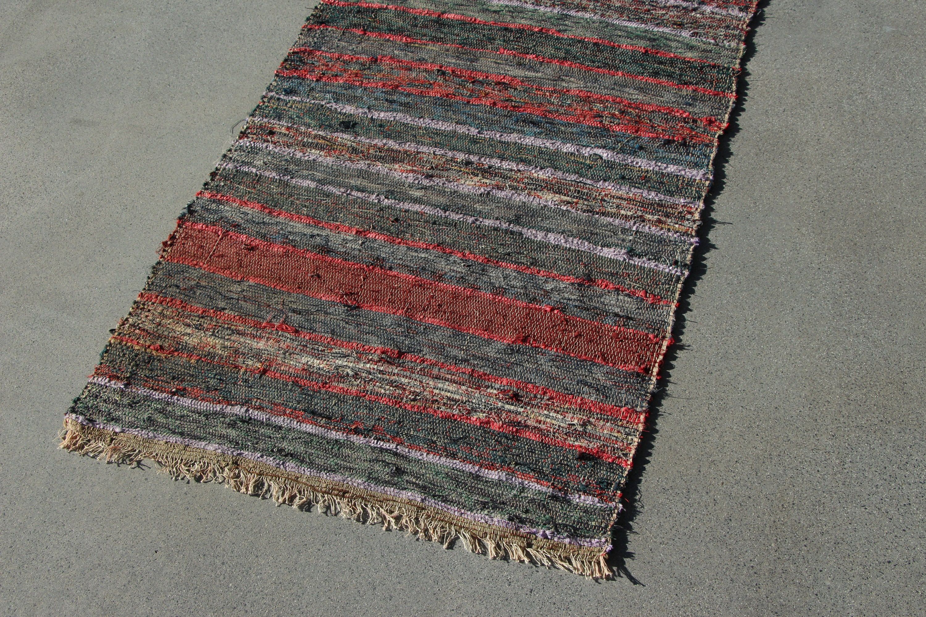 Green Home Decor Rug, Kilim, Turkish Rug, Vintage Rug, Dorm Rug, Home Decor Rug, 2.4x5 ft Small Rug, Entry Rugs, Car Mat Rug, Oushak Rug