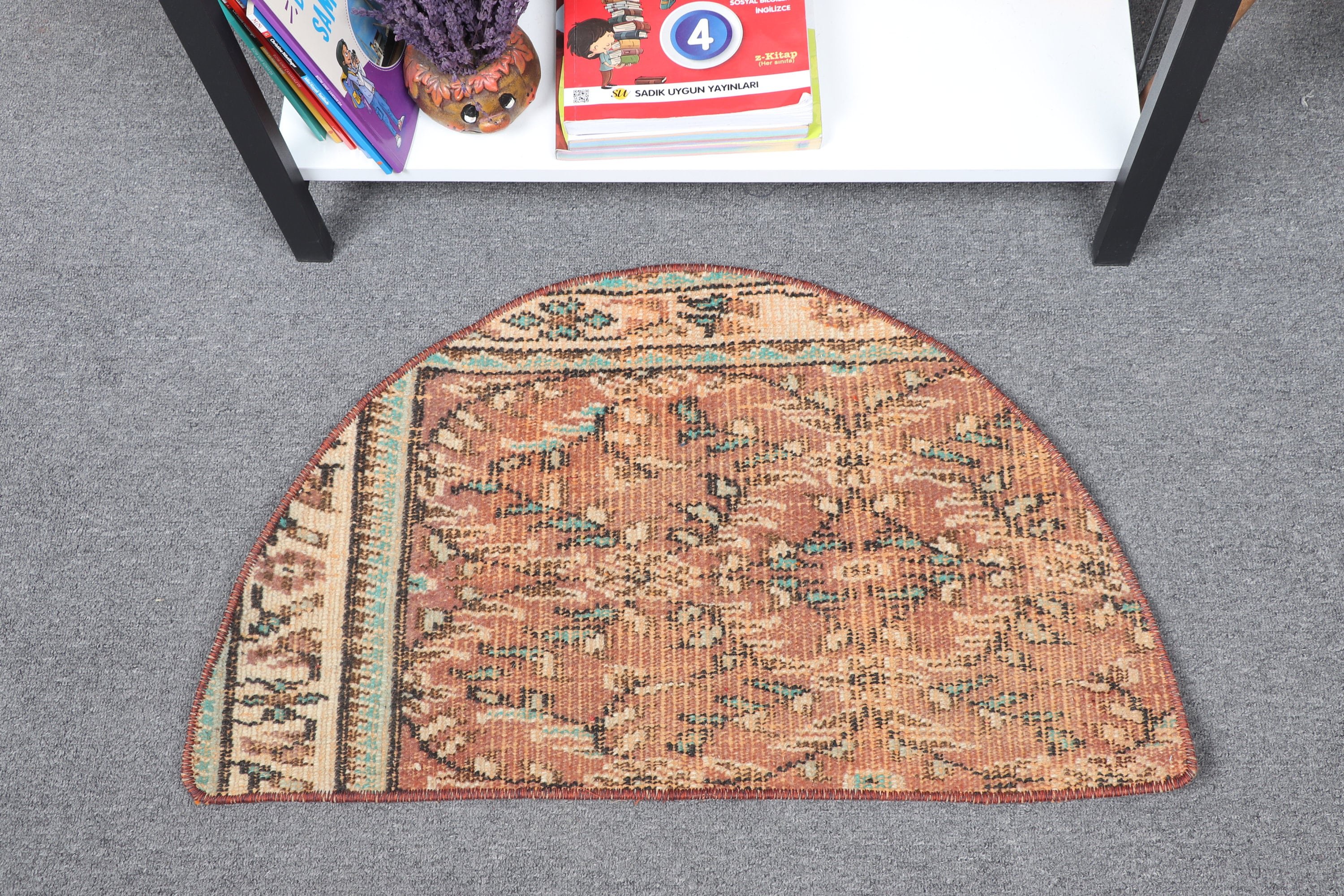 Brown Antique Rug, Muted Rug, Bedroom Rug, Anatolian Rug, Home Decor Rug, Wall Hanging Rug, 2.5x1.5 ft Small Rugs, Turkish Rug, Vintage Rug