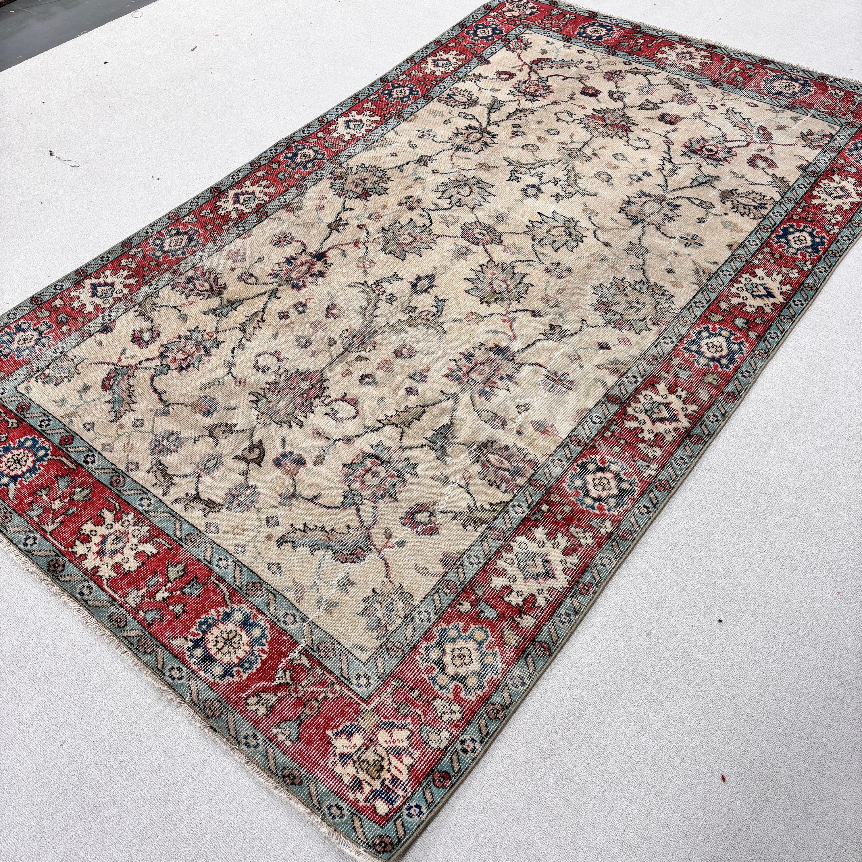 5.1x8.6 ft Büyük Halılar, Yer Halısı, Kırmızı Mutfak Halısı, Vintage Halılar, Büyük Vintage Halı, Büyük Boho Halısı, Türk Halısı, Mutfak Halısı