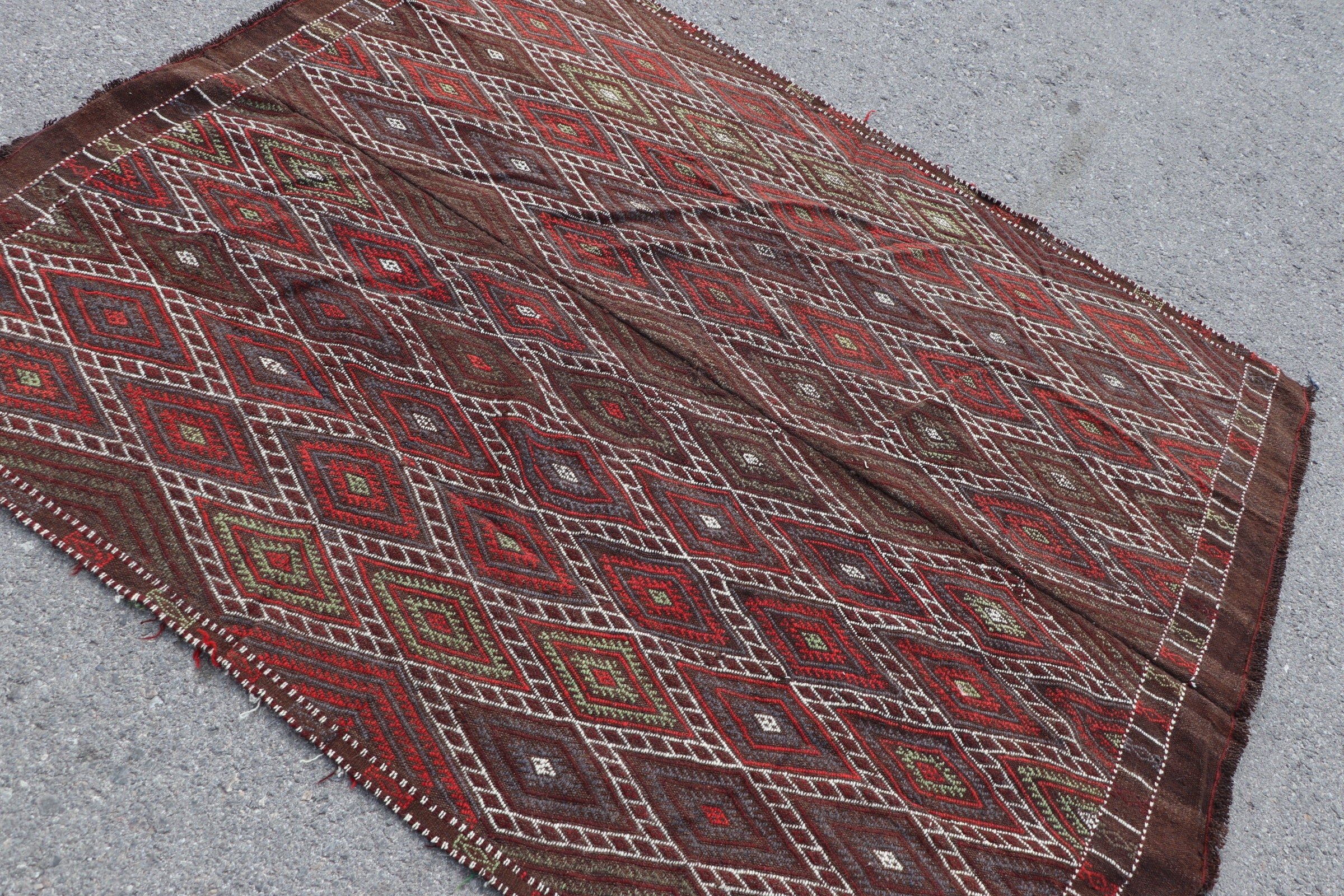 Yemek Odası Halısı, Vintage Halı, Gri 4.9x6.4 ft Alan Halıları, Yer Halısı, Yatak Odası Halıları, Alan Halıları, Türk Halısı, Sanat Halısı, Kilim