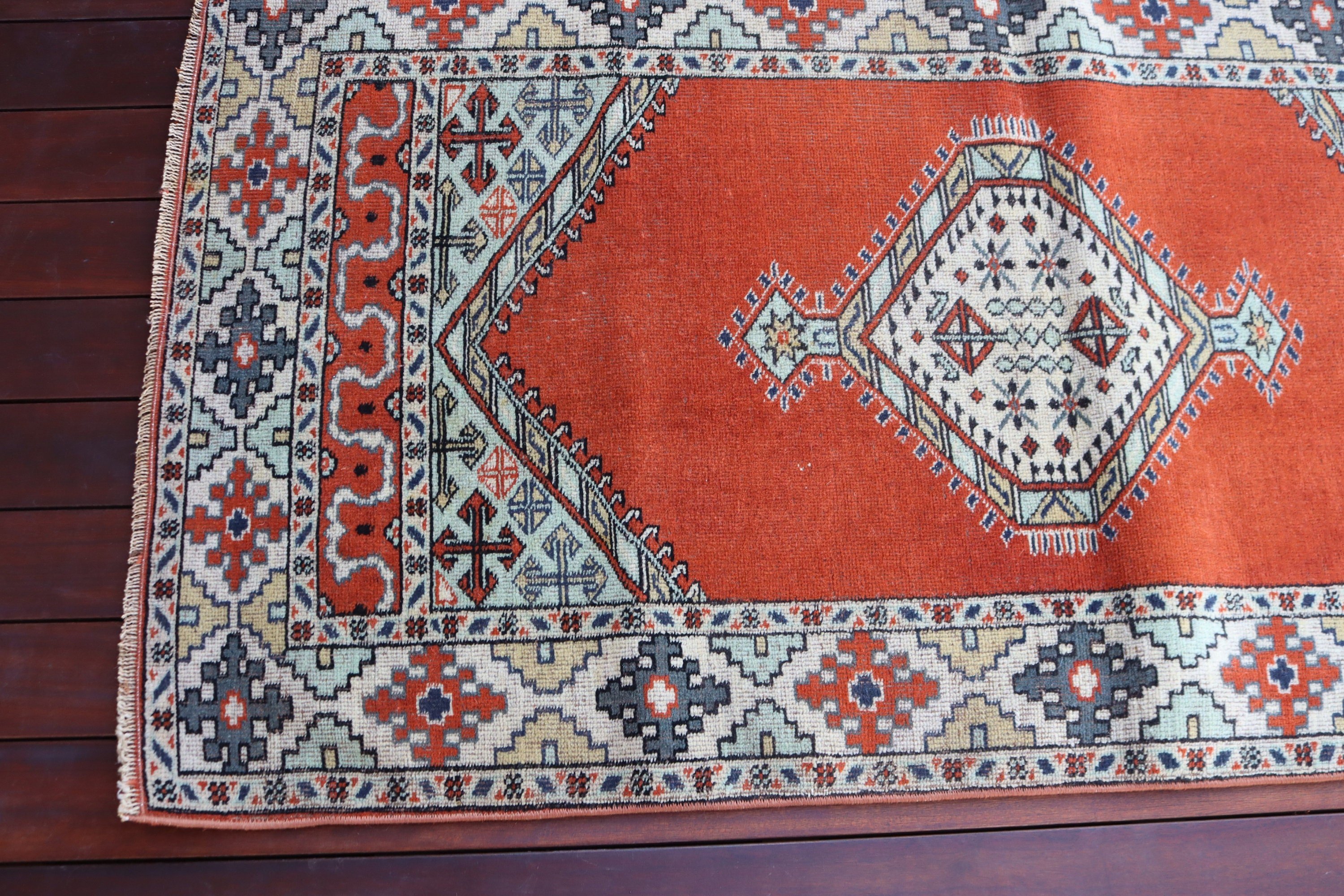 Küçük Boho Halıları, Duvara Asılı Halı, Boho Halıları, Nötr Halılar, Vintage Halılar, 2,6x4,8 ft Küçük Halılar, Türk Halısı, Turuncu Yatak Odası Halısı