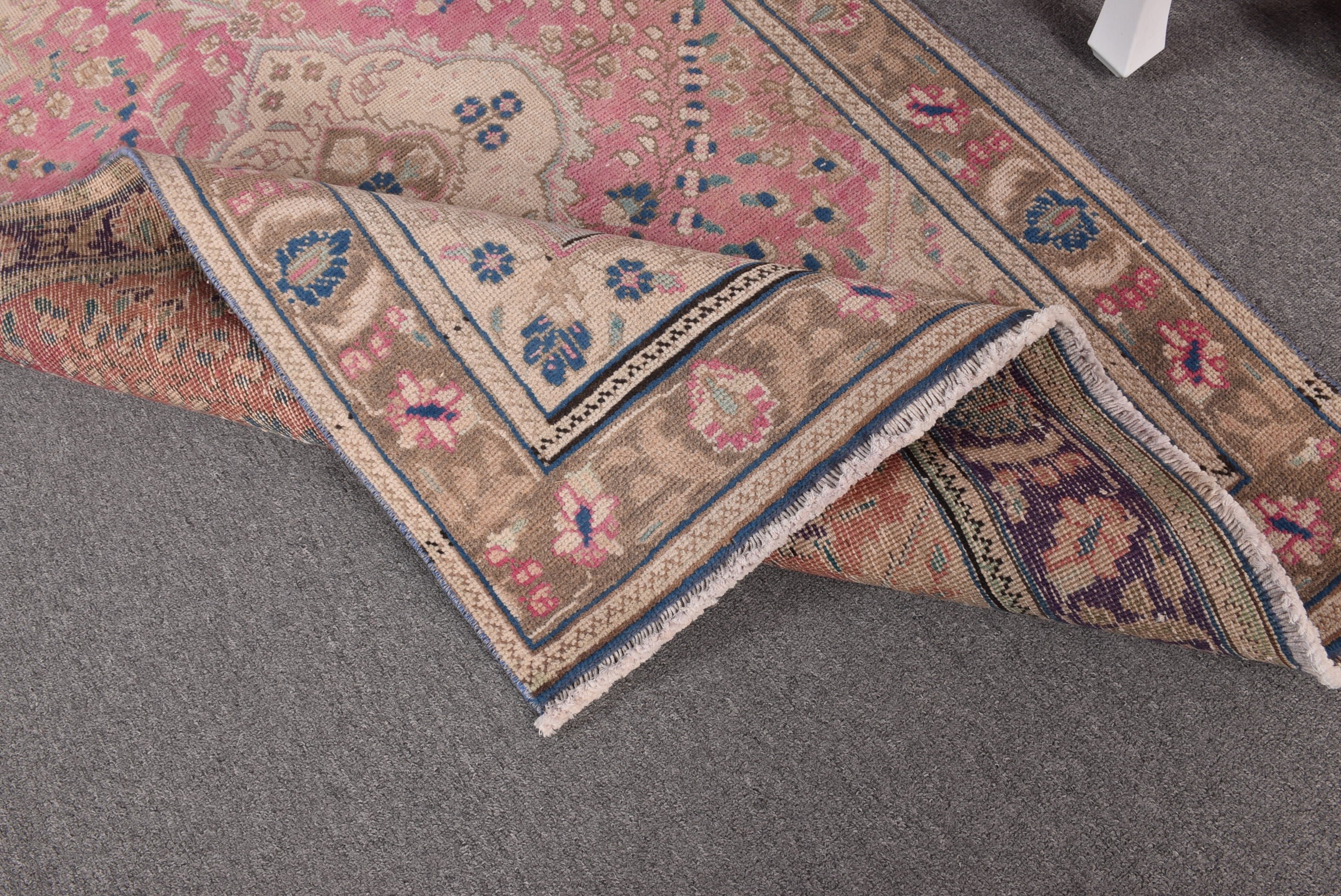 Türk Halısı, 3.2x4.9 ft Aksan Halısı, Pembe Boho Halıları, Giriş Halısı, Boho Vurgu Halısı, Yatak Odası Halıları, Modern Halılar, Vintage Halı, Giriş Yolu Halıları