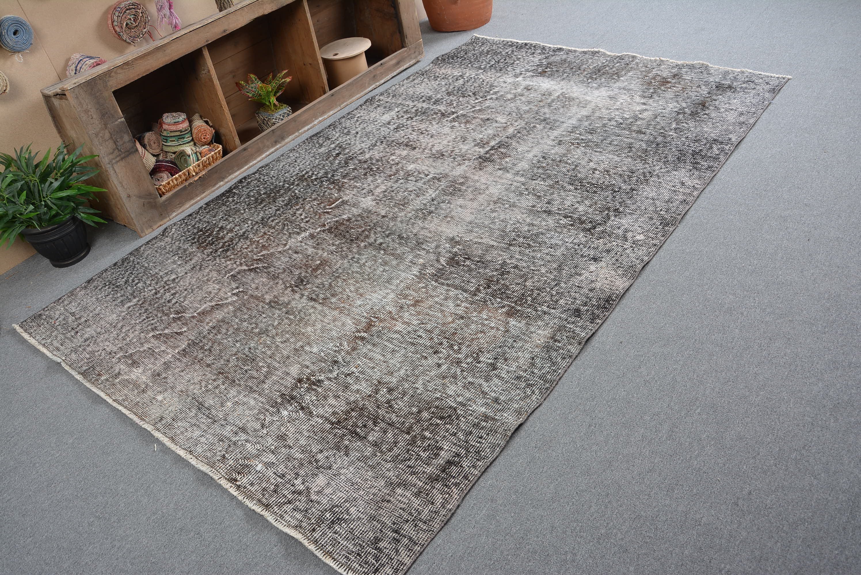 Nomadic Rug, Salon Rug, Vintage Rugs, Bedroom Rug, Rugs for Dining Room, Kitchen Rug, Turkish Rug, Anatolian Rugs, 5.7x9 ft Large Rugs