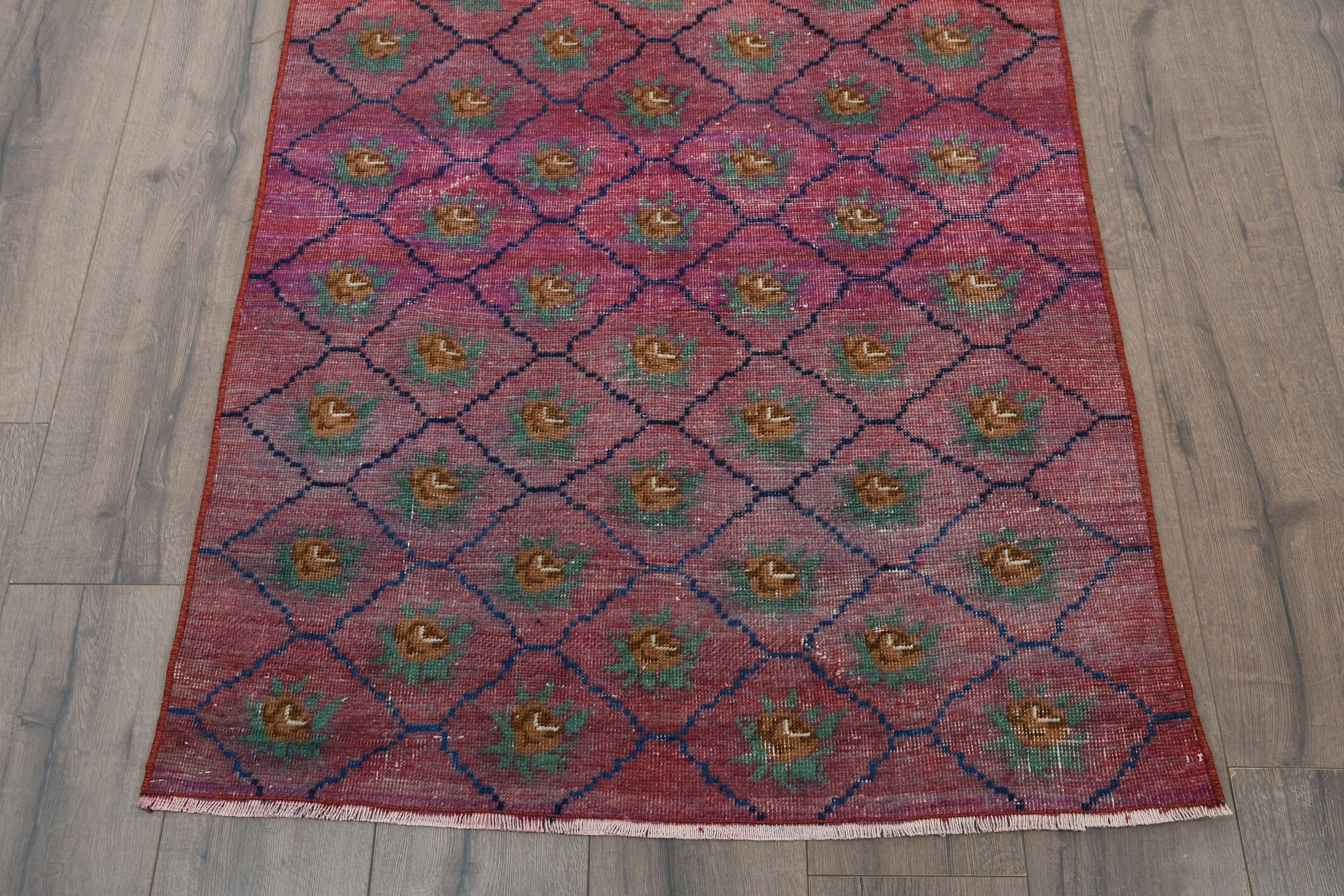 Yer Halısı, Ev Dekor Halıları, Mutfak Halısı, Vintage Halı, Dış Mekan Halısı, Çocuk Odası Halısı, Türk Halısı, 3.1x6.6 ft Accent Halıları, Pembe Ev Dekor Halısı