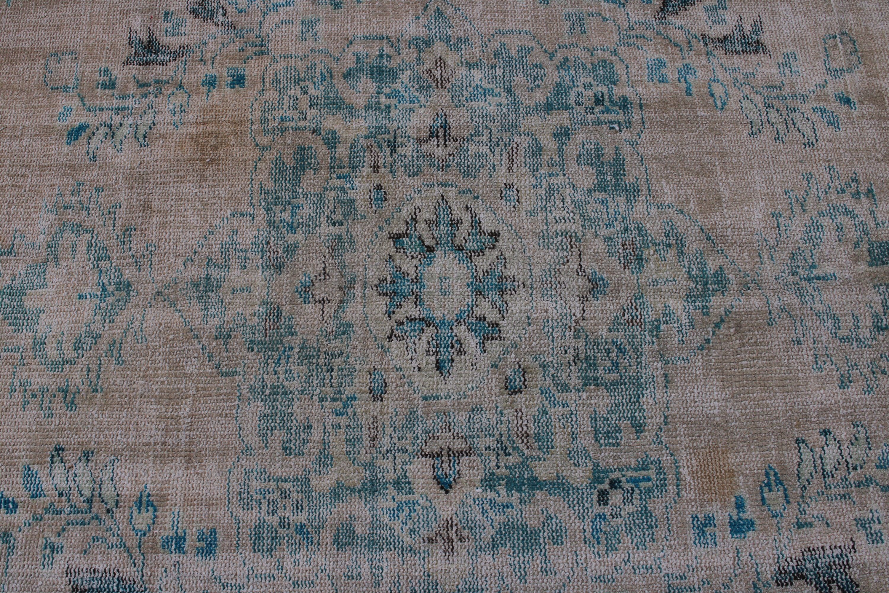 5.8x8.6 ft Büyük Halılar, Bej El Dokuma Halı, Vintage Halı, Türk Halıları, Yemek Odası Halısı, Yün Halılar, Ev Dekor Halıları, Türkiye Halısı, Yatak Odası Halısı