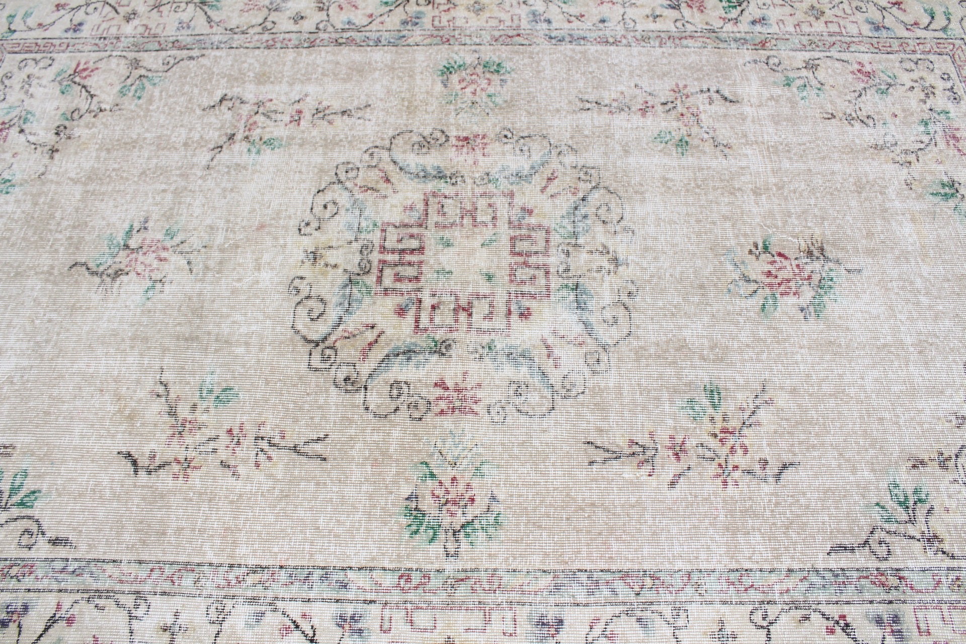 Cool Rug, Beige Antique Rug, Vintage Rugs, Turkish Rug, Eclectic Rugs, Wool Rugs, Living Room Rug, Dining Room Rugs, 5x8.1 ft Large Rug