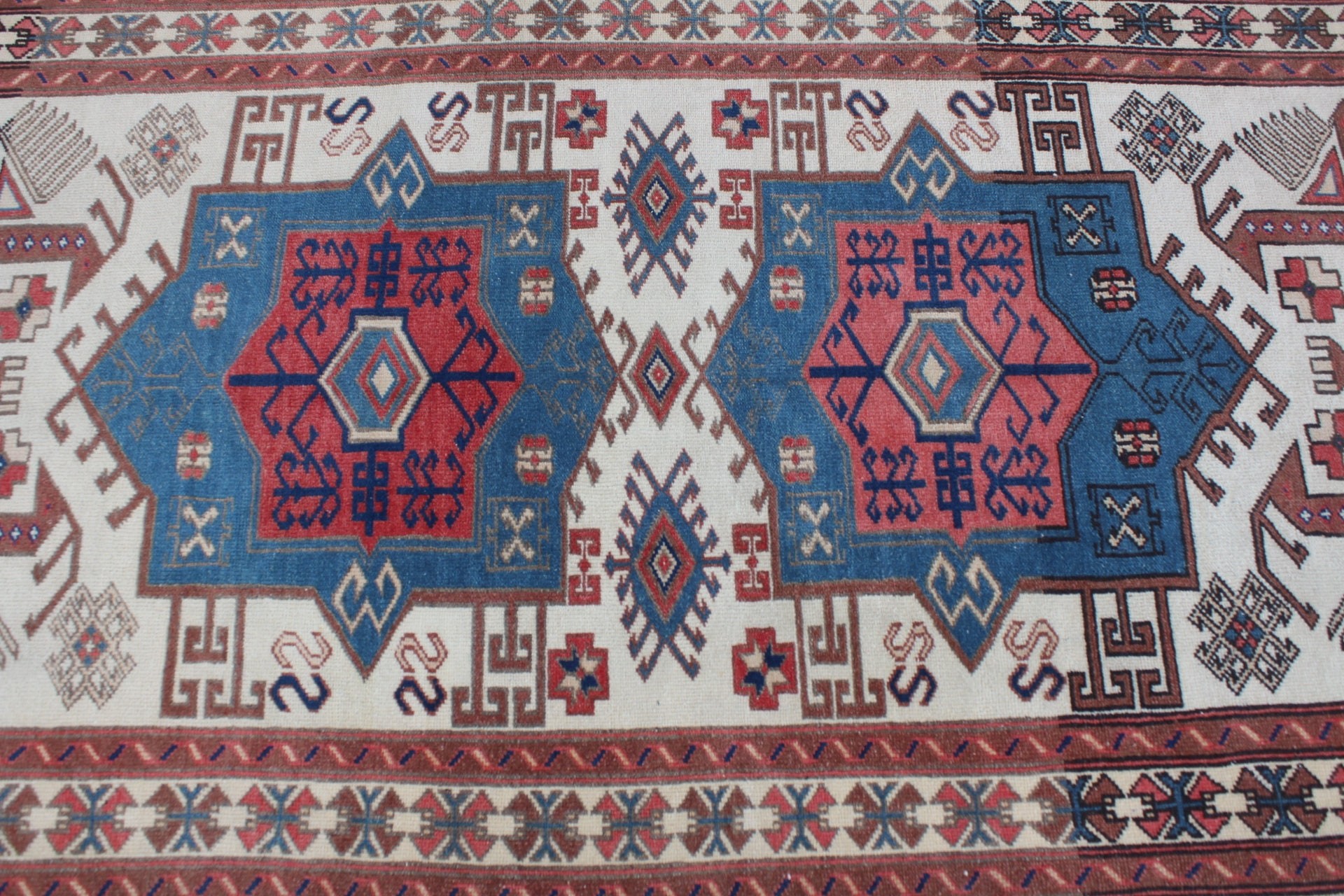 Ev Dekorasyonu Halısı, Yer Halısı, Türk Halıları, Yatak Odası Halısı, 3,3x5,8 ft Accent Halısı, Çocuk Odası Halıları, Bej Ev Dekor Halısı, Vintage Halılar, Göçebe Halıları