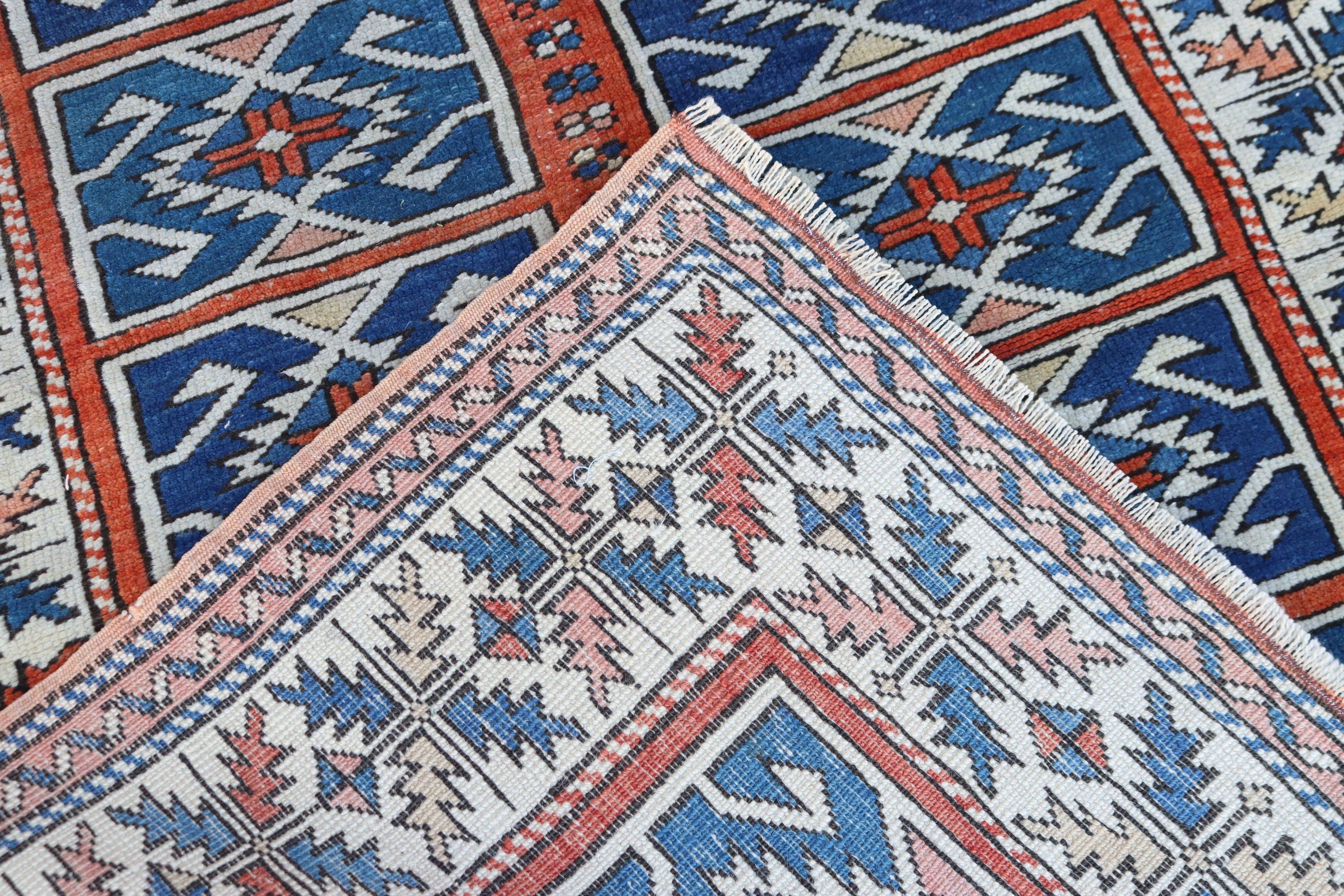 Vintage Rugs, Floor Rug, Boho Rugs, 3.2x4.3 ft Small Rugs, Orange Kitchen Rug, Turkish Rugs, Wall Hanging Rugs, Small Boho Rug, Oushak Rugs