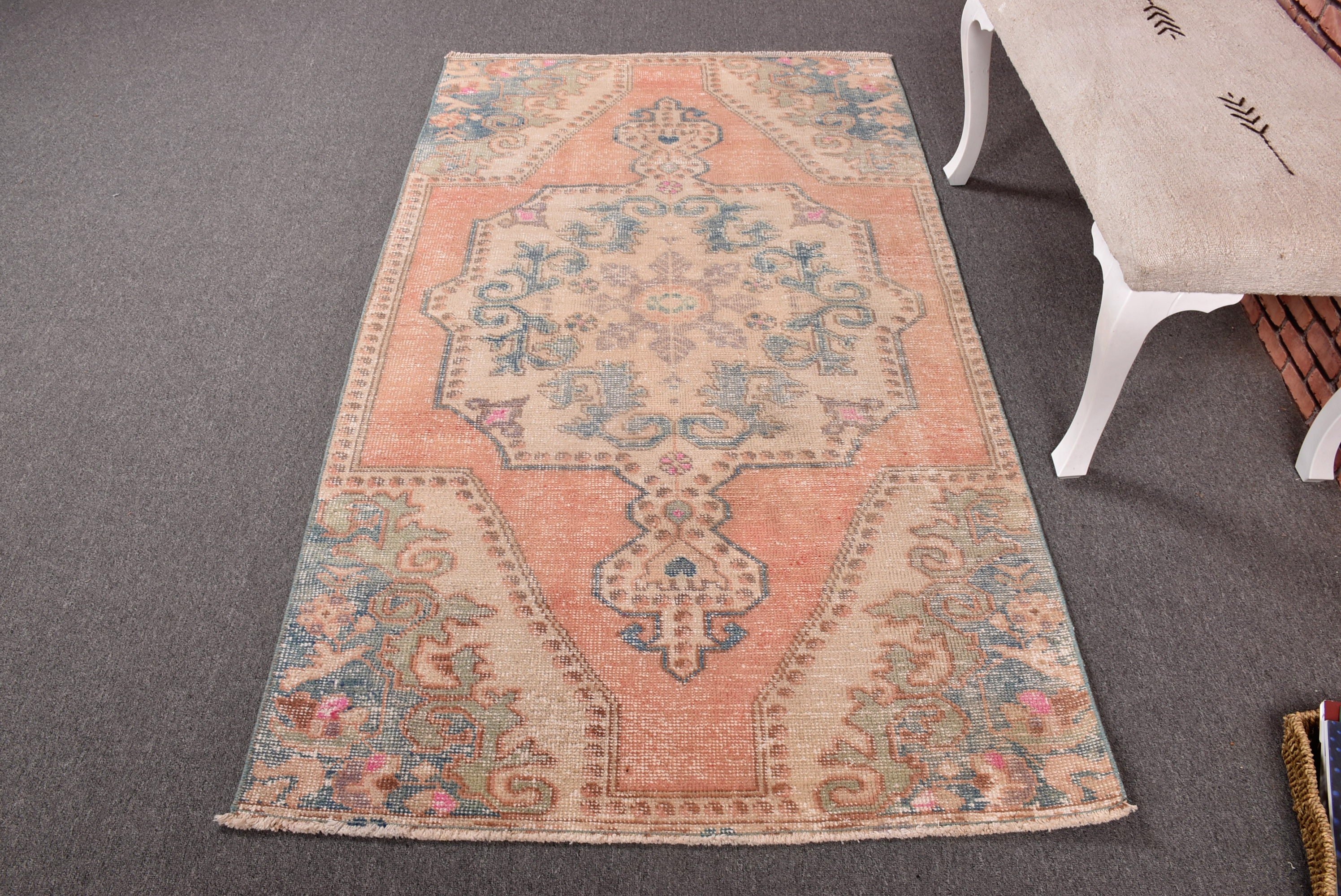 3.6x6.3 ft Accent Rugs, Vintage Accent Rugs, Cool Rug, Turkish Rug, Rugs for Boho Accent, Beige Antique Rug, Moroccan Rugs, Vintage Rugs