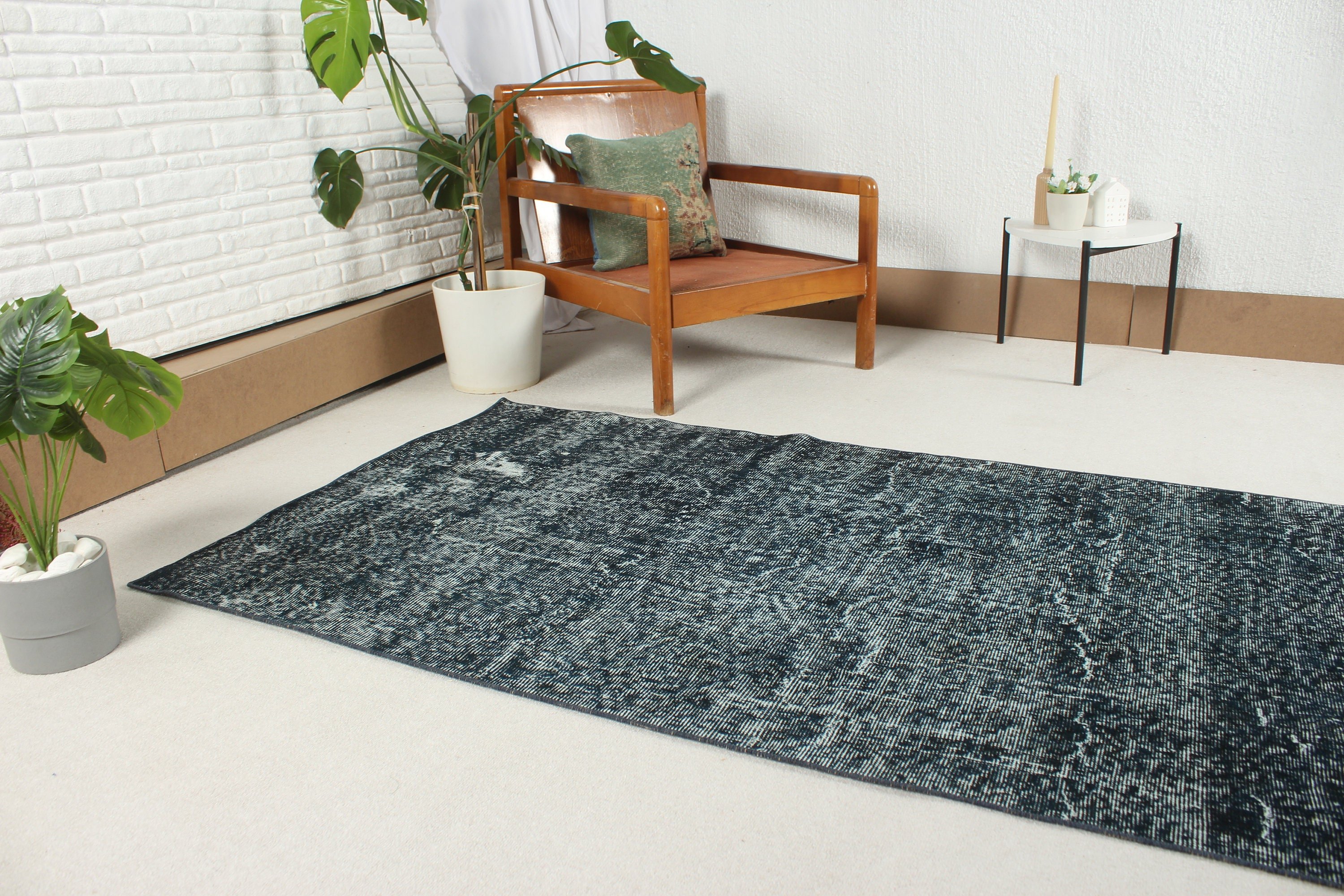 Nursery Rug, Vintage Rugs, Boho Rug, Black Luxury Rug, Living Room Rugs, Turkish Rug, Moroccan Rugs, 3.6x6.9 ft Area Rug