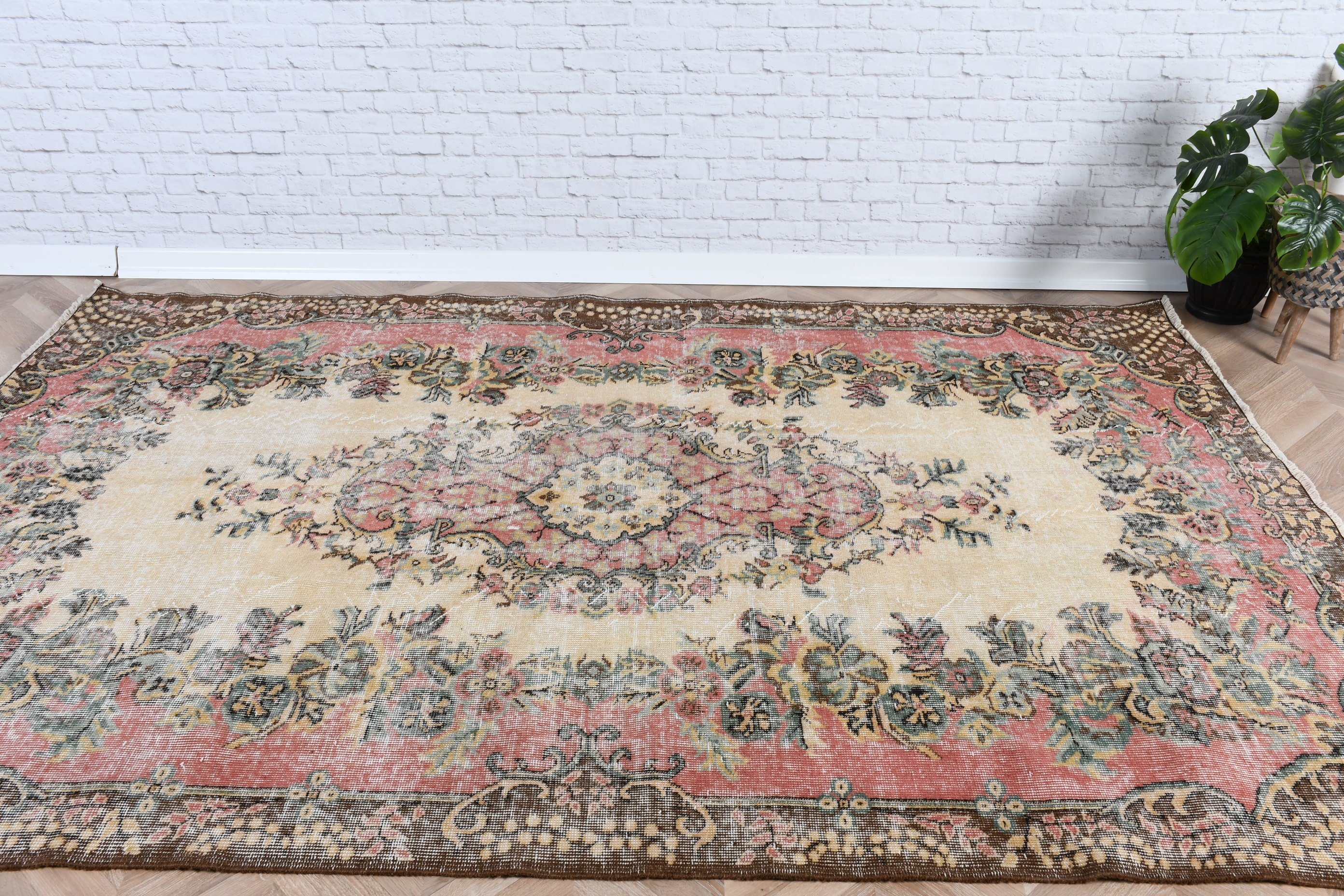 Modern Halı, Boho Halı, Bej Ev Dekorasyonu Halısı, Vintage Halılar, Türk Halısı, Yemek Odası Halısı, 5.7x8.7 ft Büyük Halı, Oturma Odası Halıları, Lüks Halılar