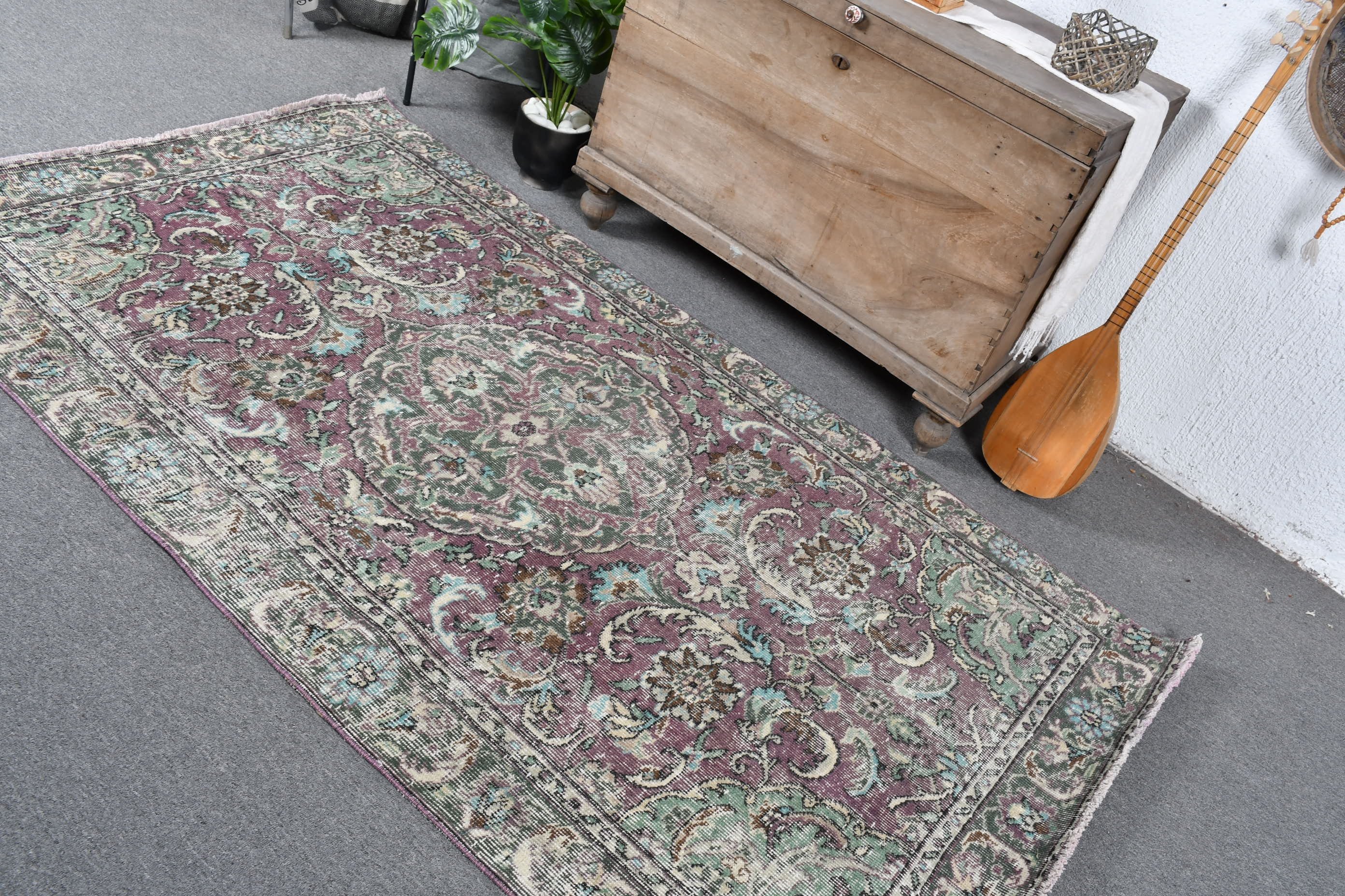 Oushak Rugs, 4.1x7.1 ft Area Rugs, Green Bedroom Rug, Turkish Rug, Indoor Rugs, Ethnic Rugs, Dining Room Rug, Oriental Rugs, Vintage Rug