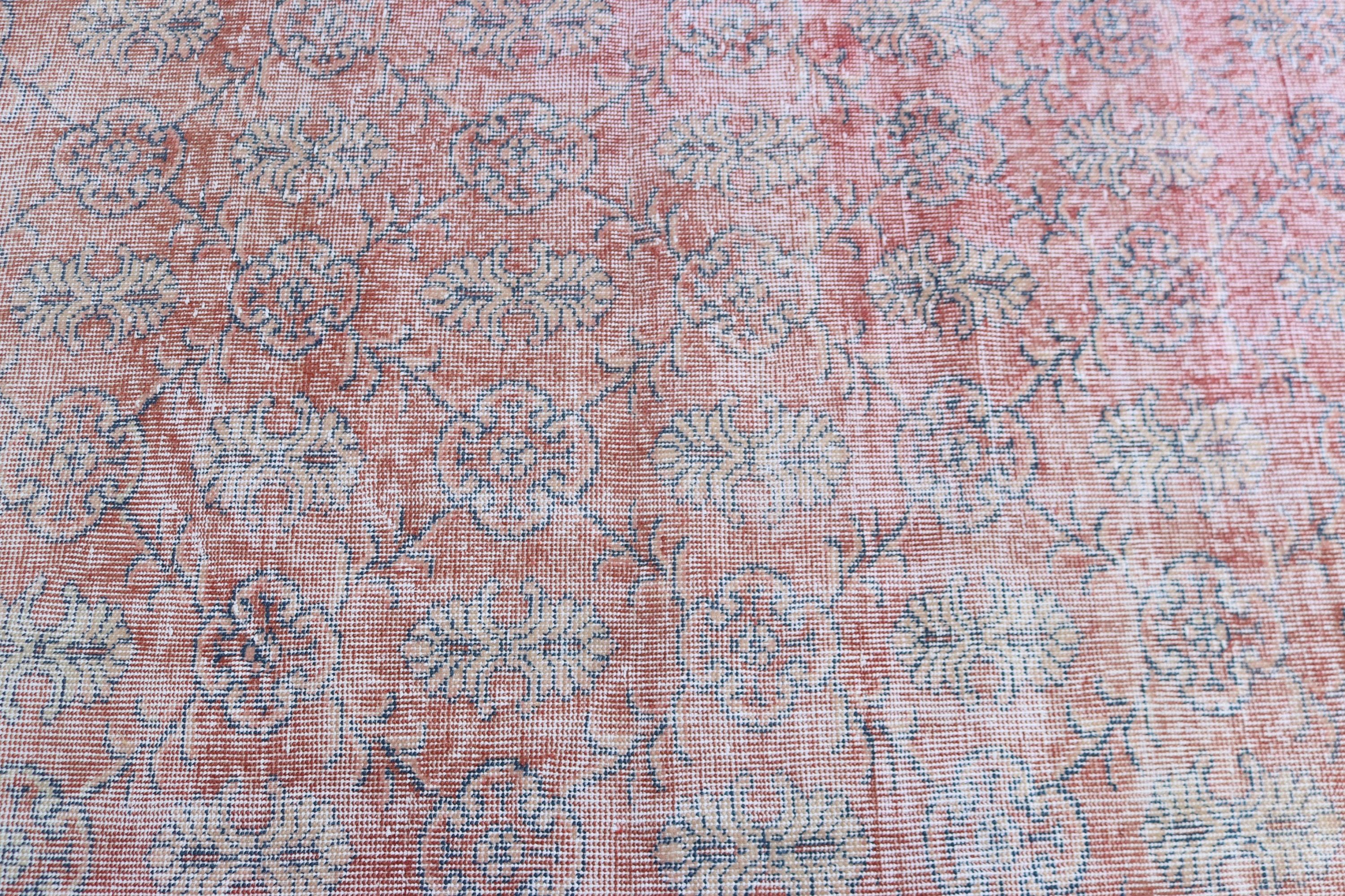 Vintage Halı, Düz Dokuma Halı, Kırmızı Boho Halı, Türk Halıları, Mutfak Halıları, Merdiven Halısı, Yün Halılar, Runner Halıları, 3.3x10.3 ft Runner Halıları