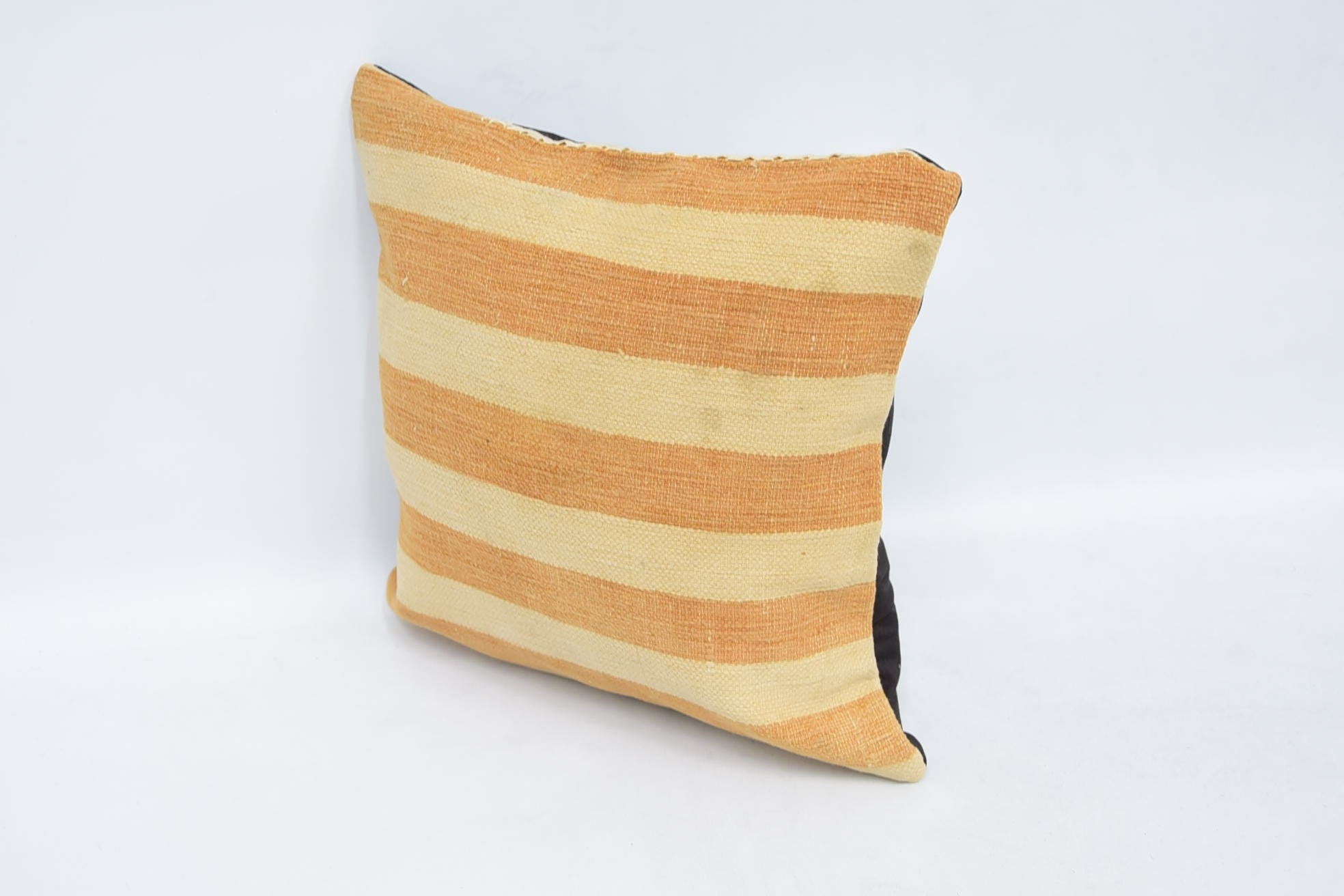 Garden Pillow, Vintage Kilim Throw Pillow, Kilim Rug Cushion, Turkish Kilim Pillow, 12"x12" Beige Cushion, Kilim Pillow Cover