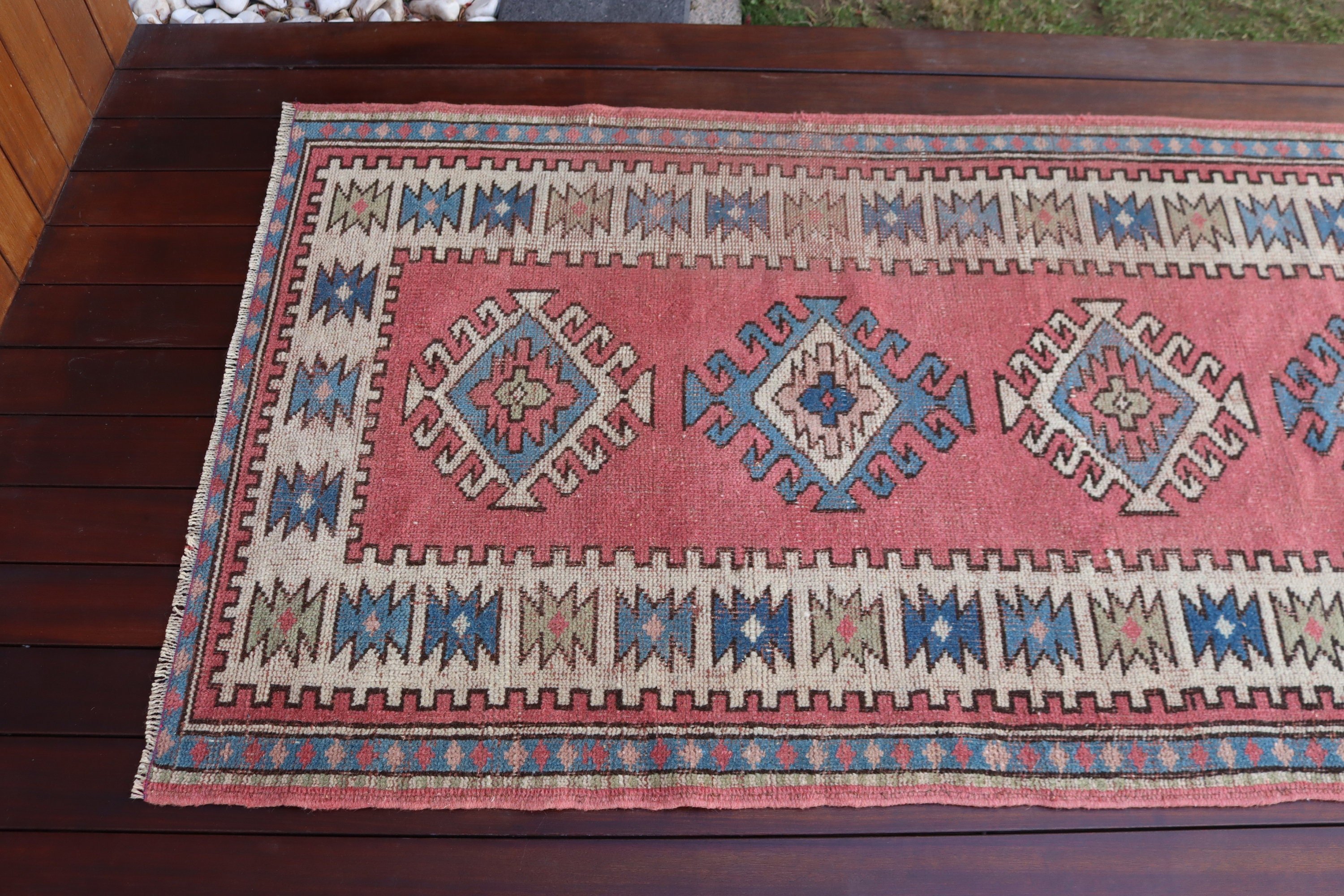 Modern Rugs, Vintage Rugs, Statement Rug, Turkey Rug, 3x9 ft Runner Rugs, Beni Ourain Runner Rugs, Turkish Rugs, Pink Home Decor Rugs