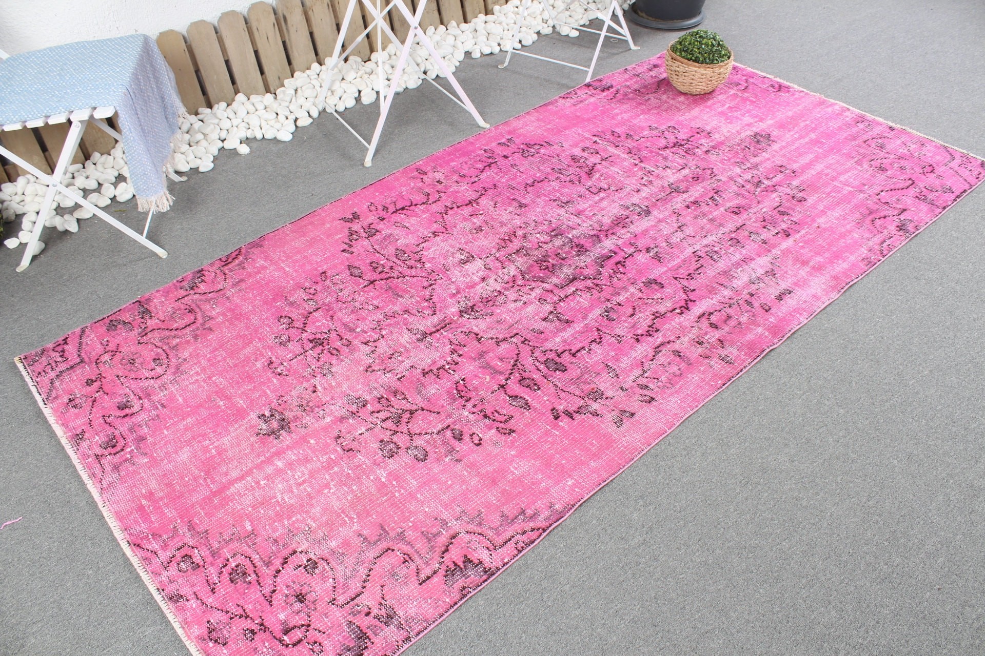 Anatolian Rug, Turkish Rug, Kitchen Rug, Floor Rug, Turkey Rugs, Bedroom Rug, Art Rug, Pink  4.1x8.4 ft Area Rugs, Vintage Rug