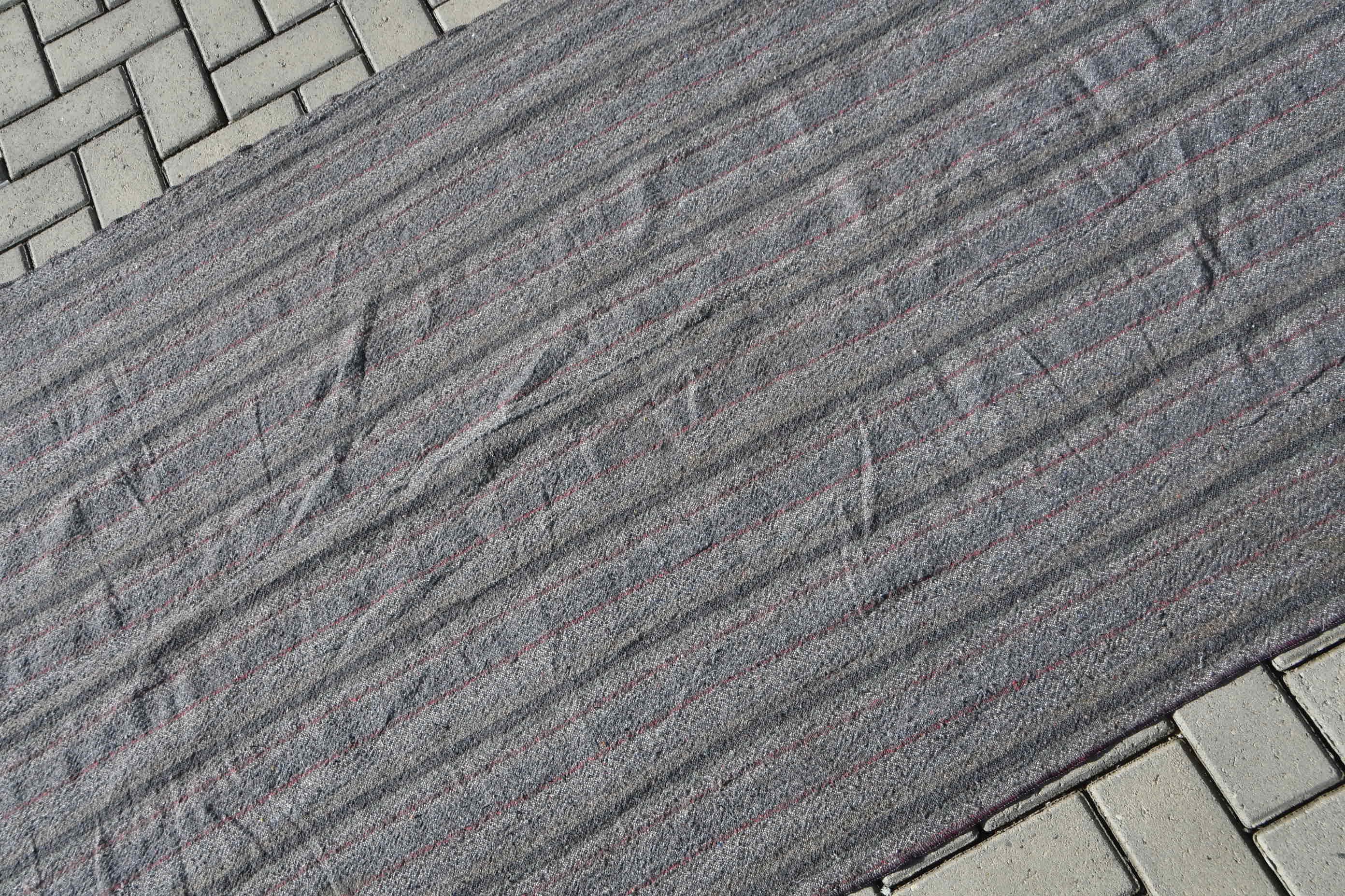 Kitchen Rug, Vintage Rug, Kilim, Dining Room Rug, Bedroom Rugs, Gray  3.8x7 ft Area Rug, Turkish Rug, Home Decor Rug, Old Rug