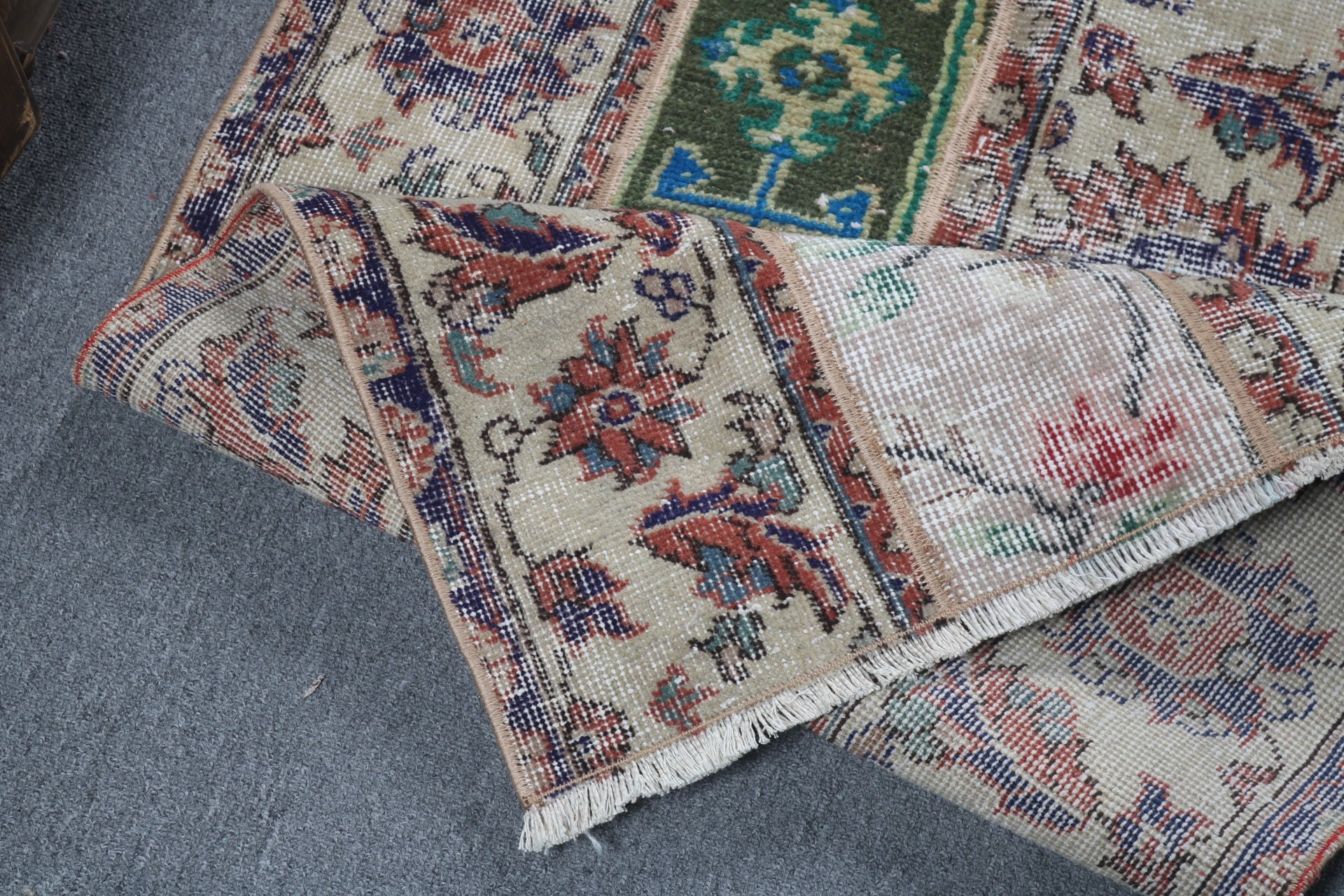 2.1x4.6 ft Küçük Halılar, Vintage Halı, Anadolu Halısı, Bej Yatak Odası Halısı, Modern Halılar, Türk Halısı, Duvara Asılı Halılar, Banyo Halısı, Aztek Halısı