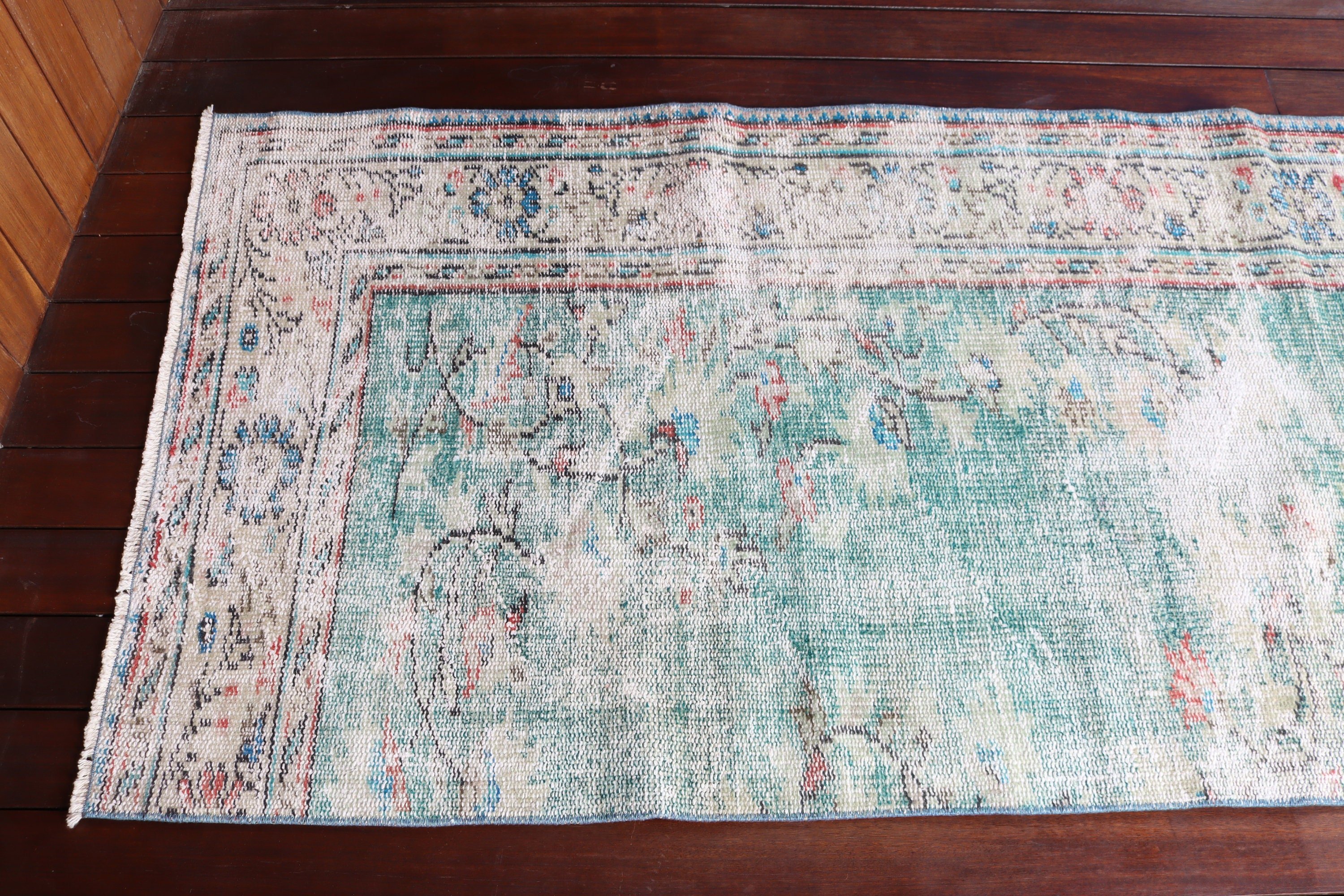 Cool Rugs, Statement Rugs, Kitchen Rug, Long Runner Rug, 2.8x8.3 ft Runner Rug, Green Handwoven Rugs, Vintage Rugs, Boho Rugs, Turkish Rugs