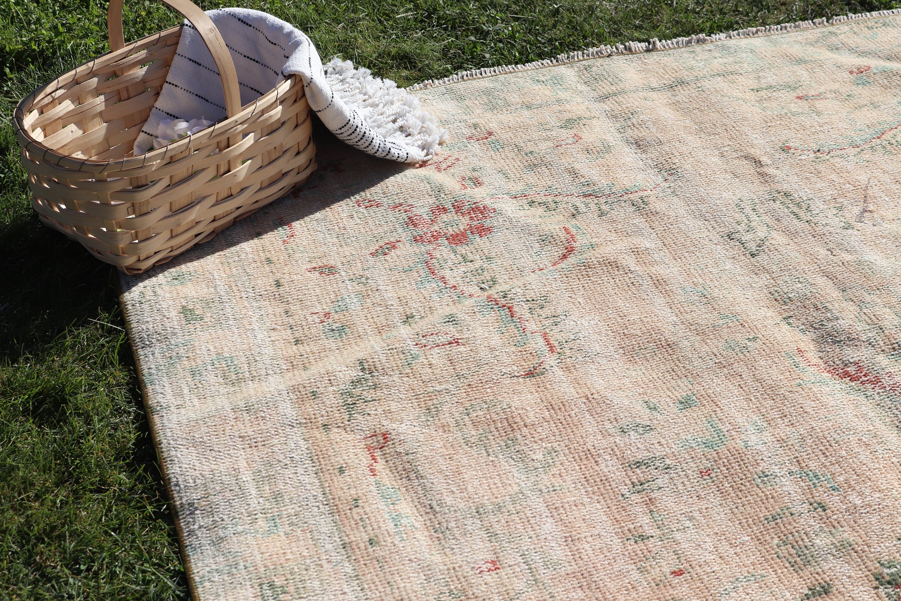 Large Oushak Rugs, Orange Bedroom Rugs, 5.8x9.6 ft Large Rug, Vintage Rugs, Cool Rug, Moroccan Rug, Turkish Rug, Large Vintage Rug