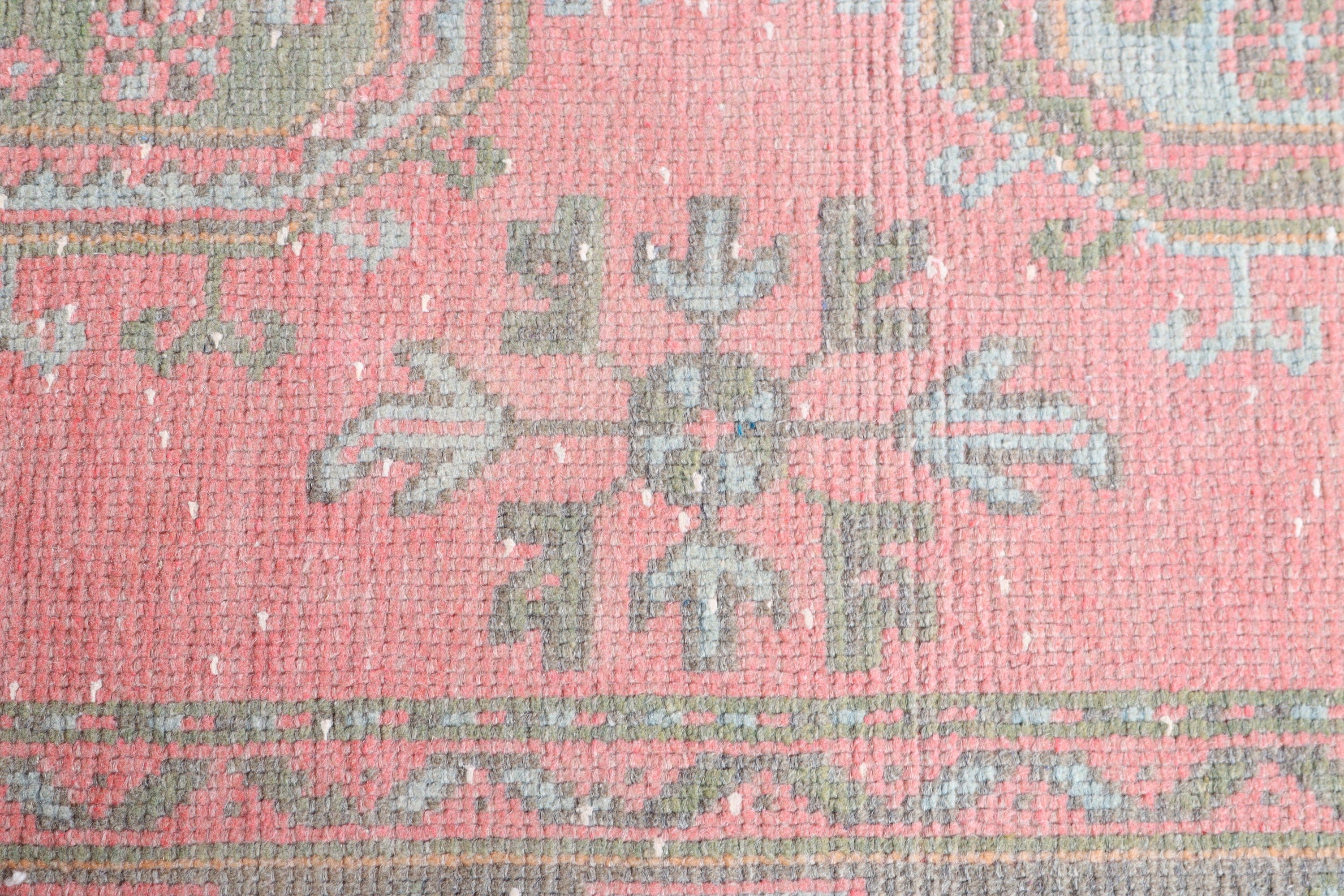 Turkish Rugs, Pink Antique Rug, Moroccan Rugs, Cool Rug, Dining Room Rug, 4.5x10.1 ft Large Rug, Bedroom Rug, Vintage Rugs, Ethnic Rugs