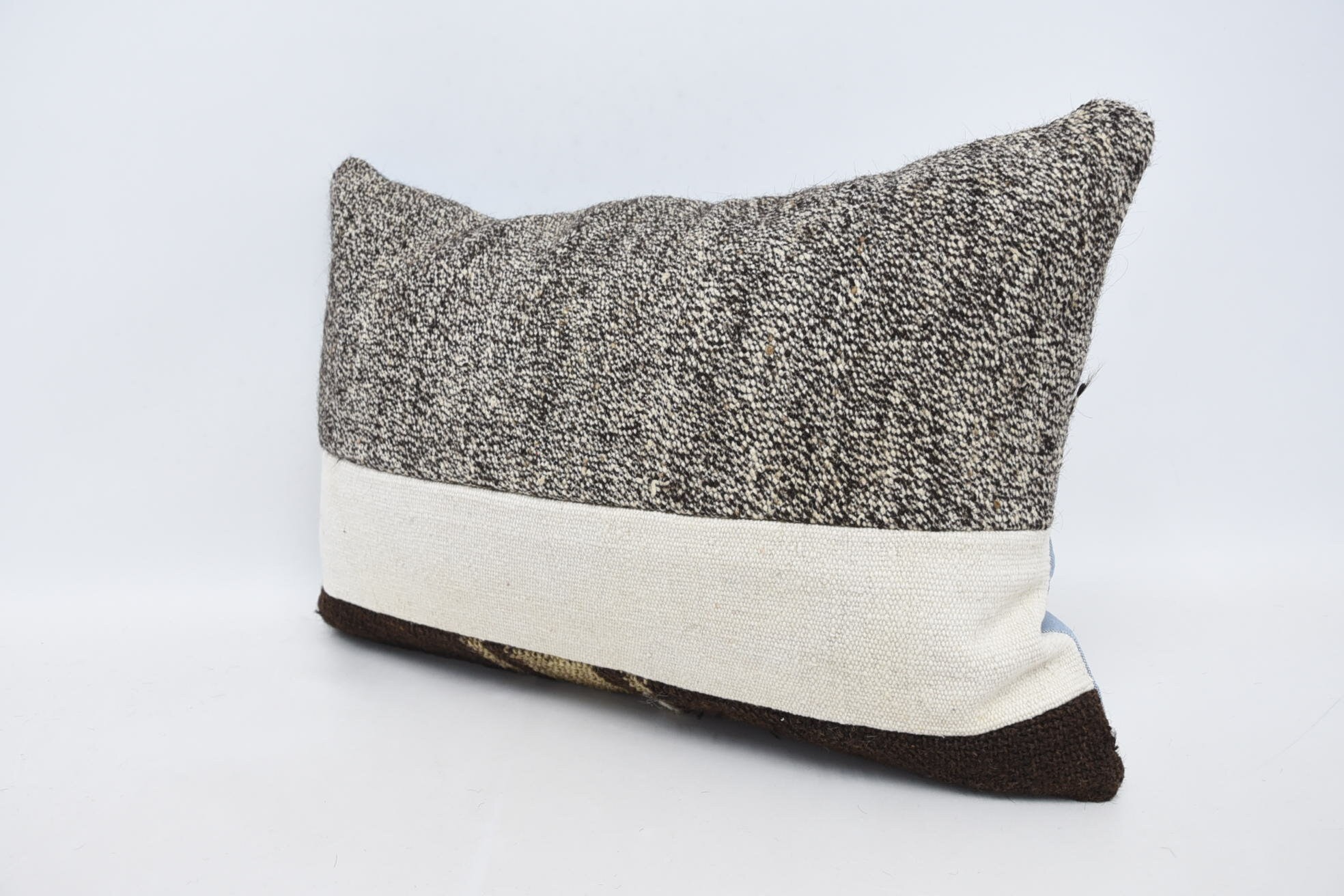 Car Pillow Sham, 16"x24" Beige Pillow, Antique Pillows, Vintage Kilim Throw Pillow, Decorative Throw Cushion Case, Throw Kilim Pillow