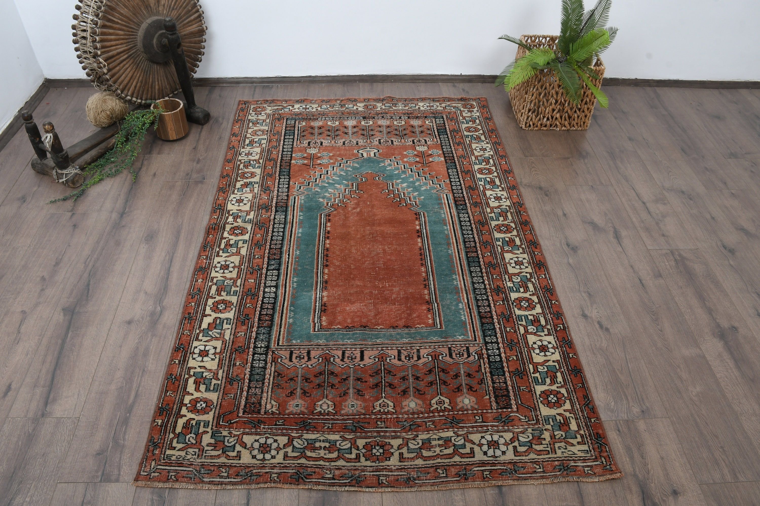 Rugs for Entry, Cute Rug, Kitchen Rug, Cool Rugs, Gray Floor Rugs, Vintage Rug, Entry Rug, Turkish Rug, 3.7x6 ft Accent Rug