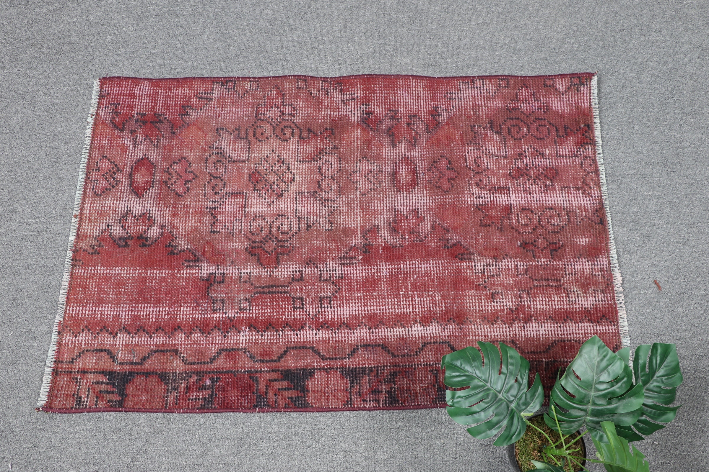 Purple  2x3 ft Small Rug, Dorm Rug, Entry Rugs, Bathroom Rug, Vintage Rugs, Cool Rug, Wool Rug, Turkish Rug, Rugs for Nursery