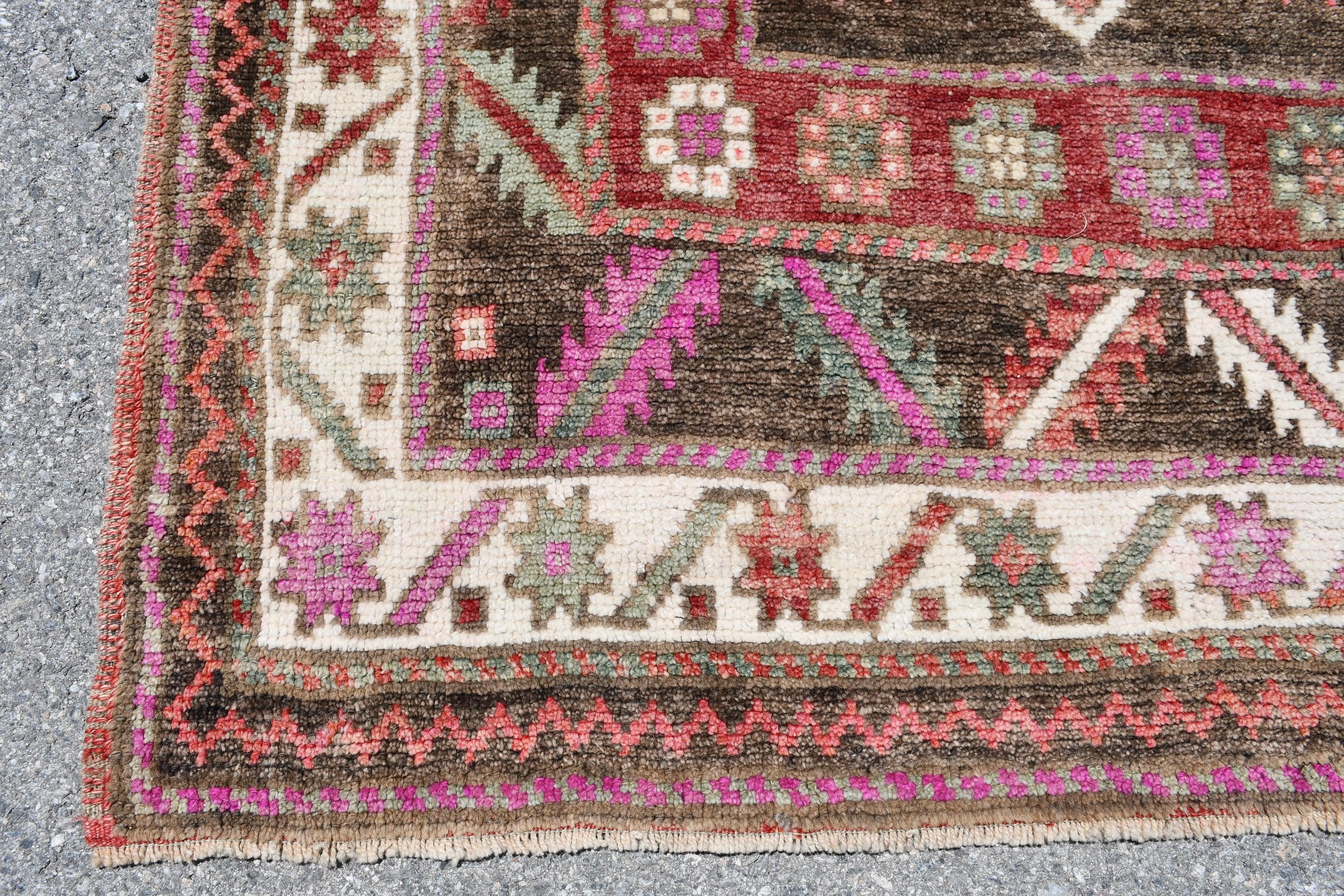 Moroccan Rugs, Home Decor Rugs, Bedroom Rug, Turkish Rugs, 3.9x6.1 ft Accent Rug, Entry Rug, Vintage Rugs, Red Anatolian Rug, Abstract Rugs