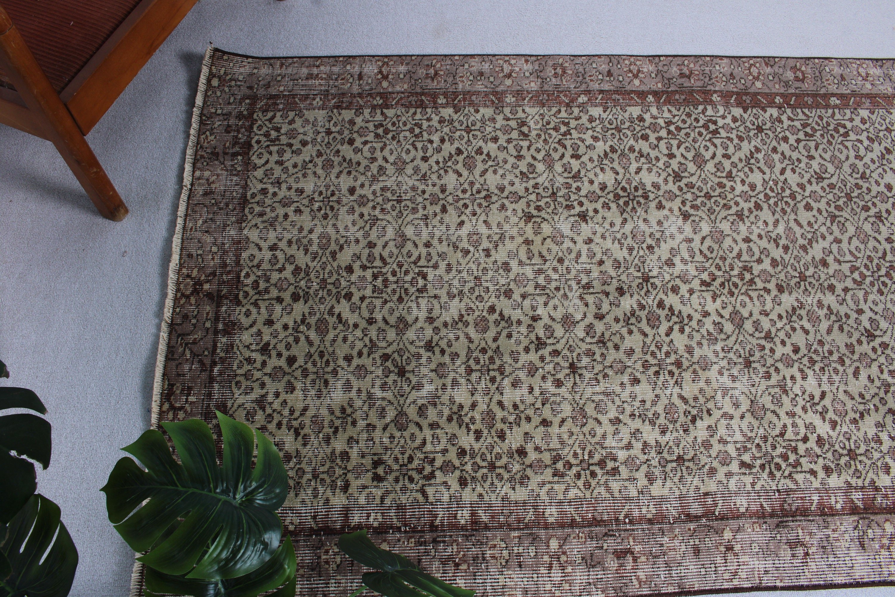 Cool Rug, Beige Kitchen Rug, 3.5x6.2 ft Accent Rugs, Modern Rug, Vintage Rugs, Boho Accent Rug, Floor Rugs, Turkish Rugs, Bedroom Rugs