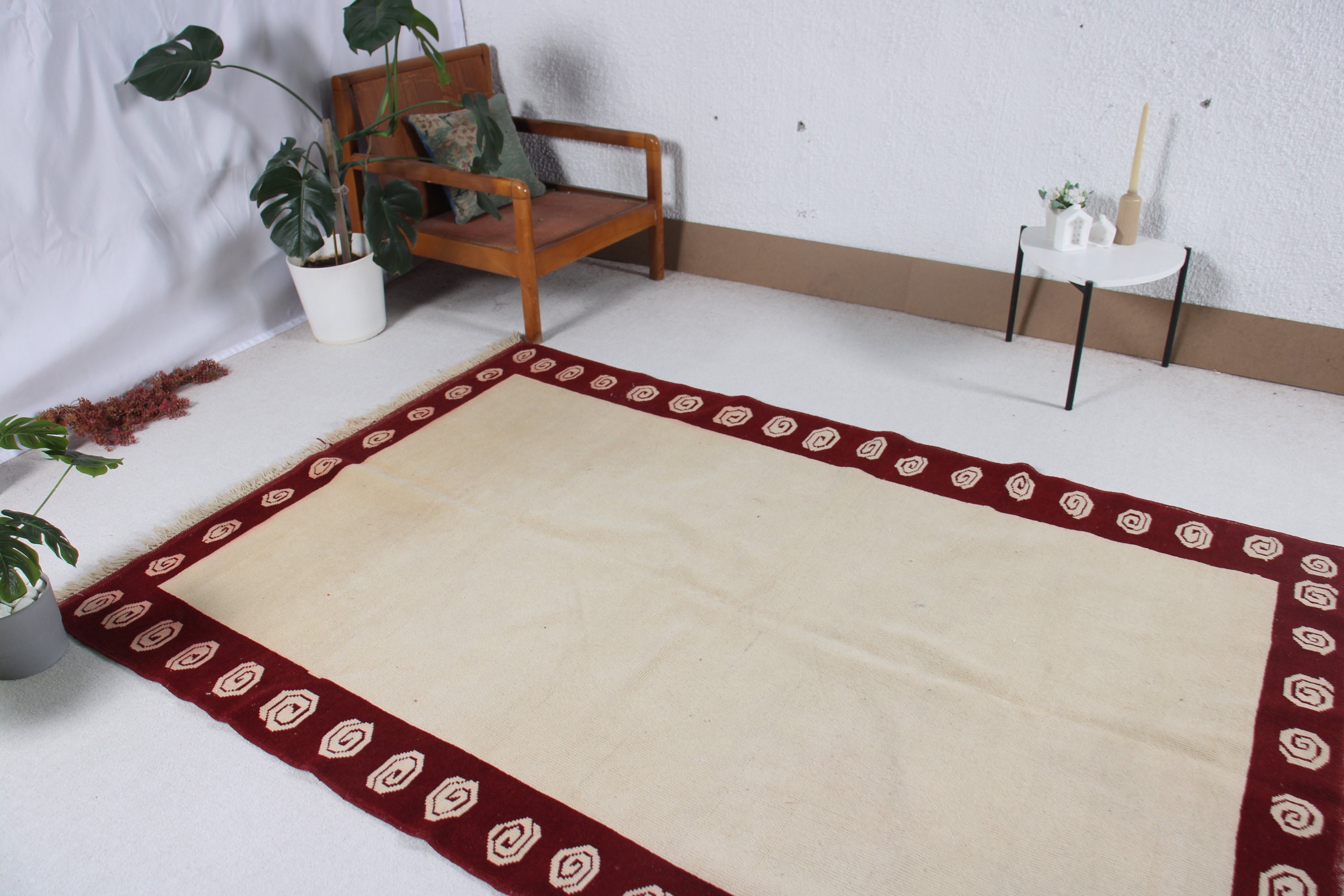 El Yapımı Halı, Türk Halısı, Oturma Odası Halısı, Bej Havalı Halılar, Vintage Halı, Mutfak Halısı, Anadolu Halısı, 5.2x7.5 ft Alan Halıları, Çocuk Halıları