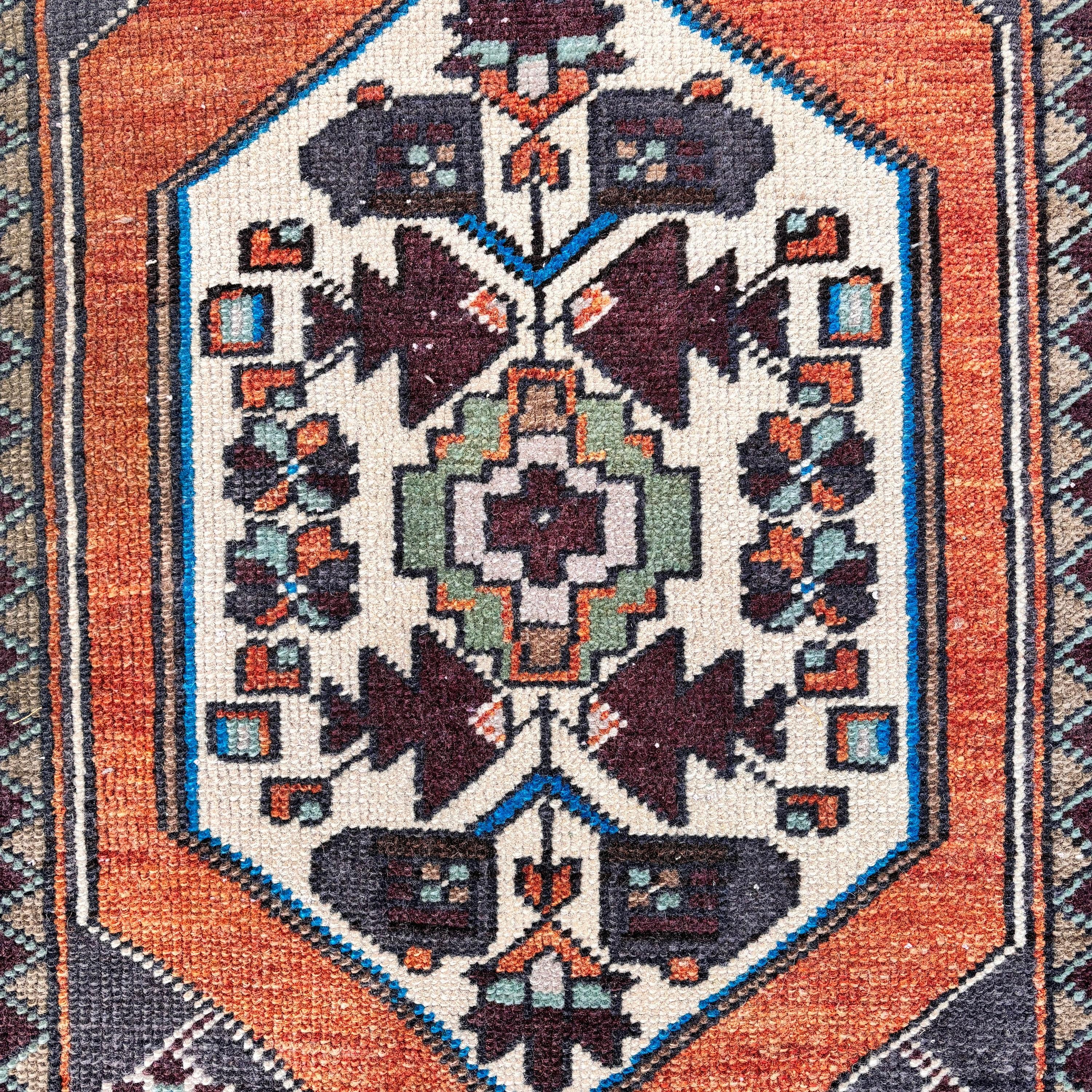 1.5x3 ft Küçük Halılar, Türk Halıları, El Dokuma Halılar, Paspas Halısı, Boho Halısı, Açıklama Halıları, Mor Nötr Halılar, Çocuk Halısı, Vintage Halılar