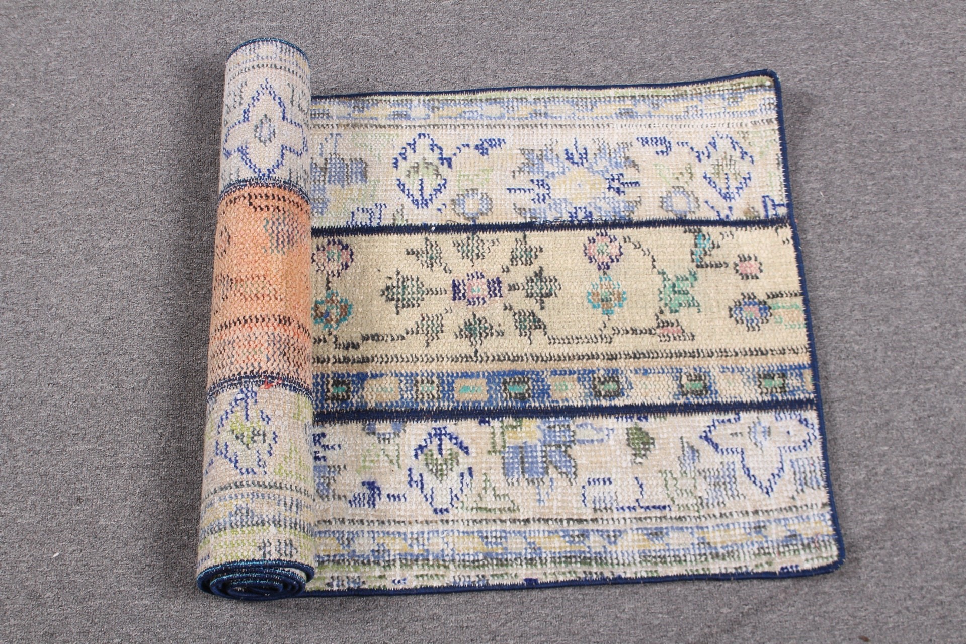 Koridor Halıları, Fas Halısı, Türk Halısı, 1,8x5,1 ft Koşucu Halısı, Özel Halı, Merdiven Halıları, Vintage Halı, Yeşil Fas Halısı