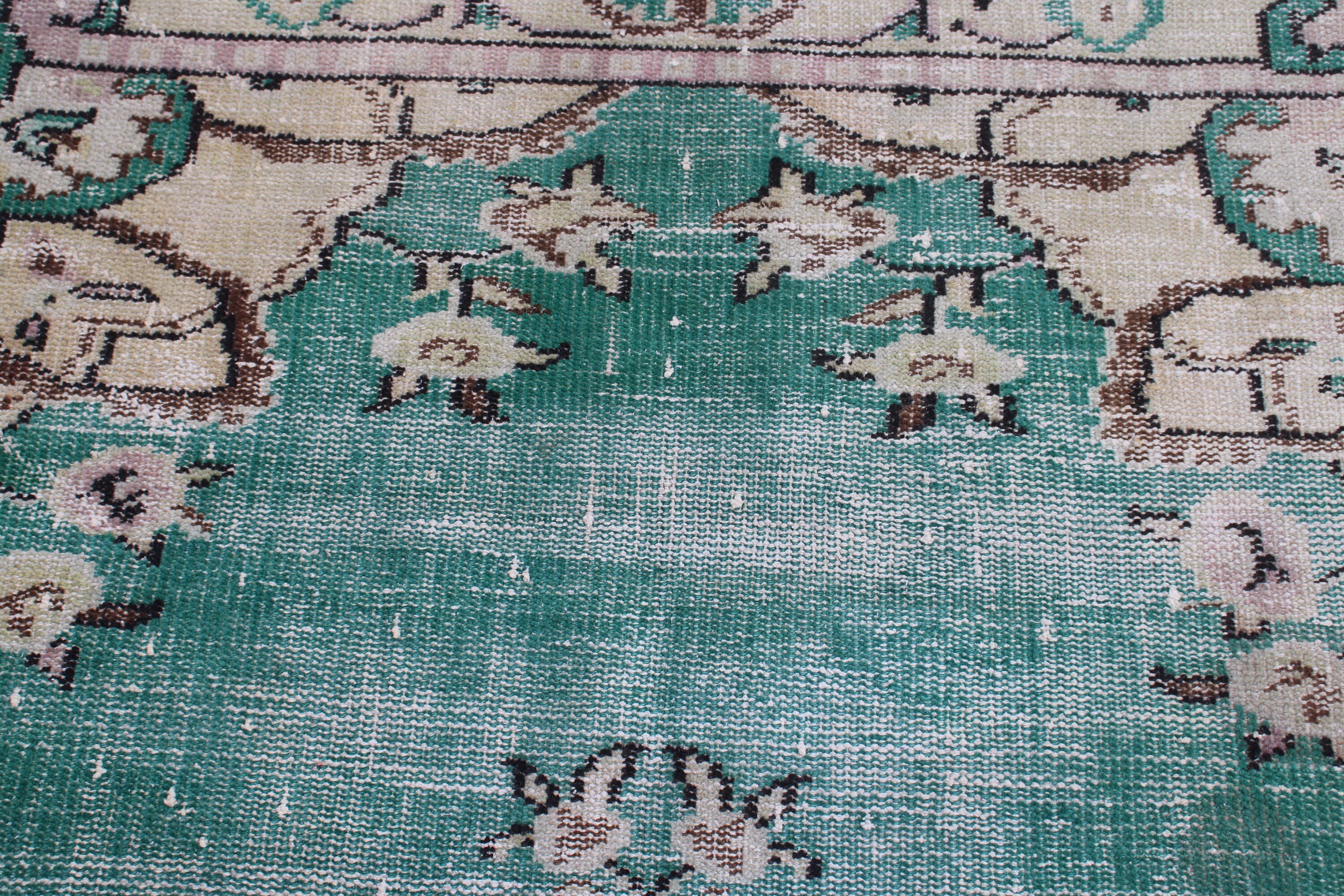 Door Mat Rug, Vintage Rugs, 2.7x5.5 ft Small Rugs, Antique Rugs, Green Antique Rugs, Luxury Rug, Turkish Rug, Entry Rug, Rugs for Entry