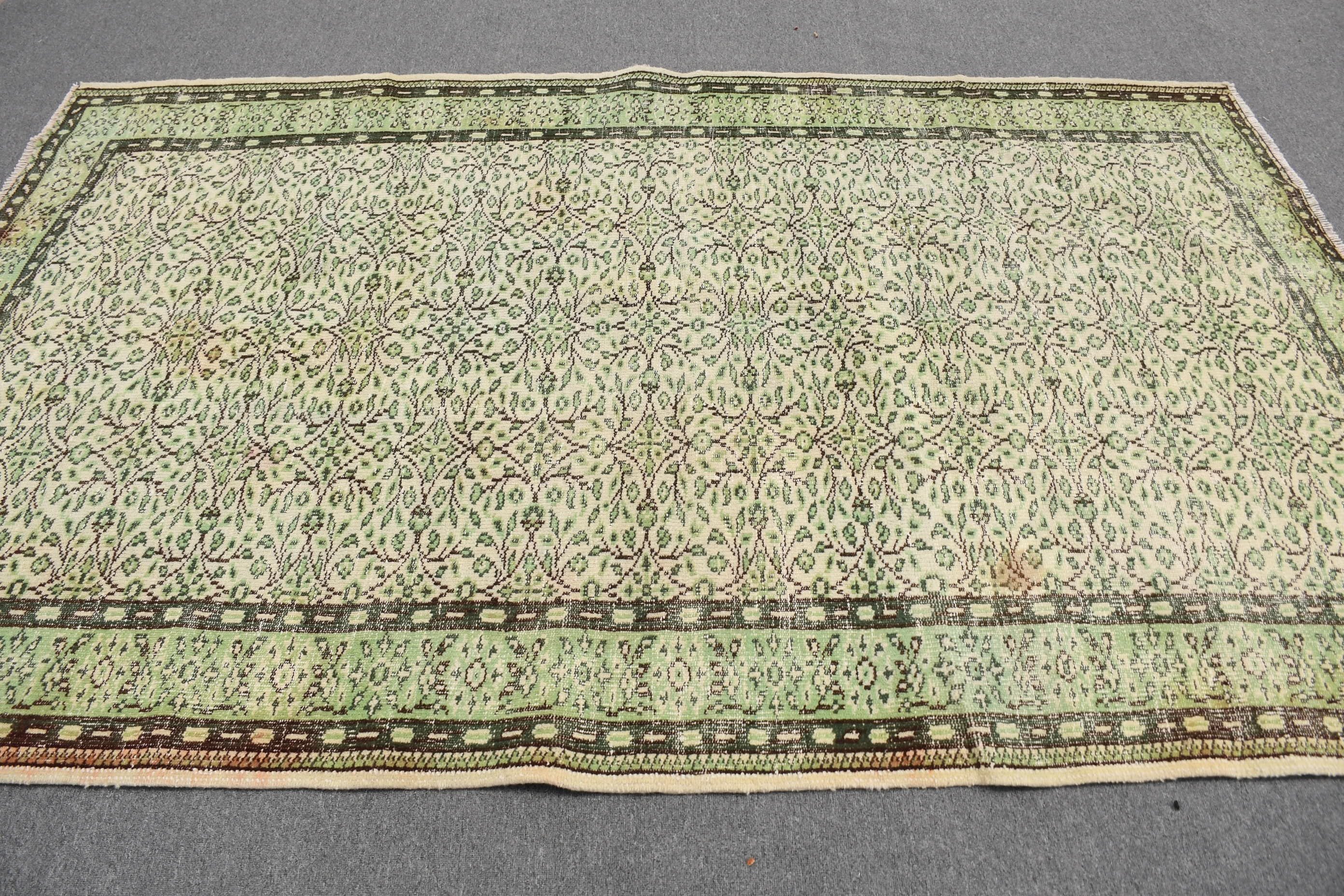 Fas Halısı, Bej Antika Halı, Salon Halıları, 5,4x8,7 ft Büyük Halı, Türk Halısı, Oturma Odası Halıları, Doğal Halı, Vintage Halılar, Anadolu Halısı