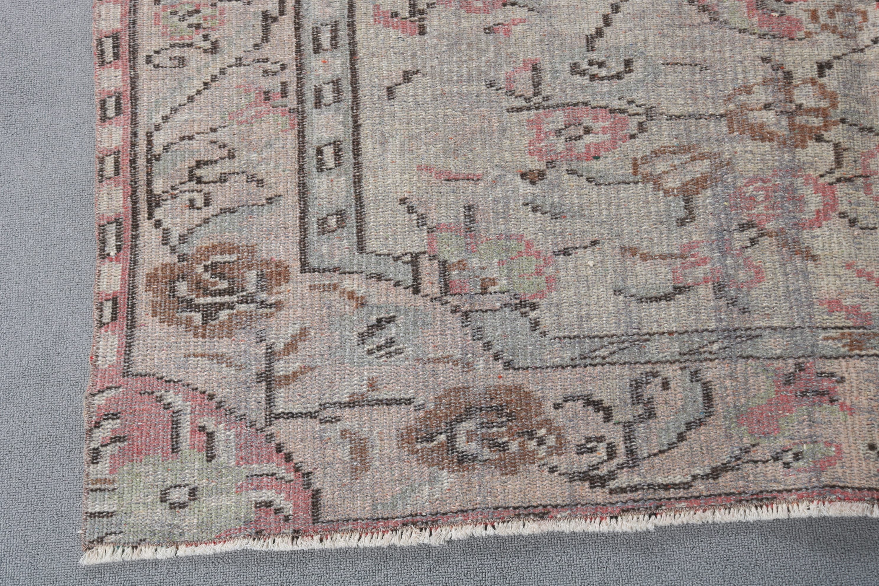 Oushak Halı, 5x7,9 ft Alan Halıları, Alan Halıları, Türk Halısı, Soğuk Halı, Yemek Odası Halıları, İç Mekan Halısı, Vintage Halı, Pembe Fas Halıları