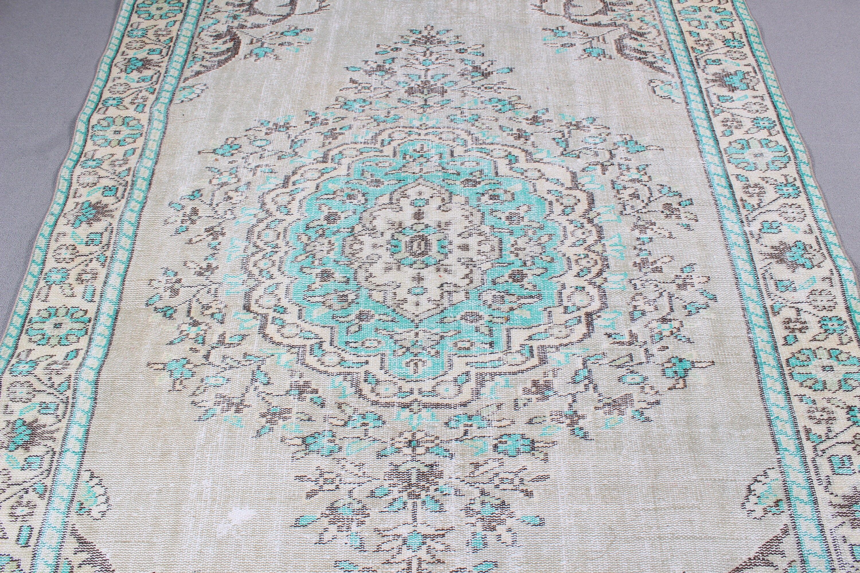 Boho Halı, Türk Halıları, Bej Düz Dokuma Halılar, Yemek Odası Halıları, Vintage Halı, Bildiri Halısı, Büyük Vintage Halılar, 5,5x8,9 ft Büyük Halılar