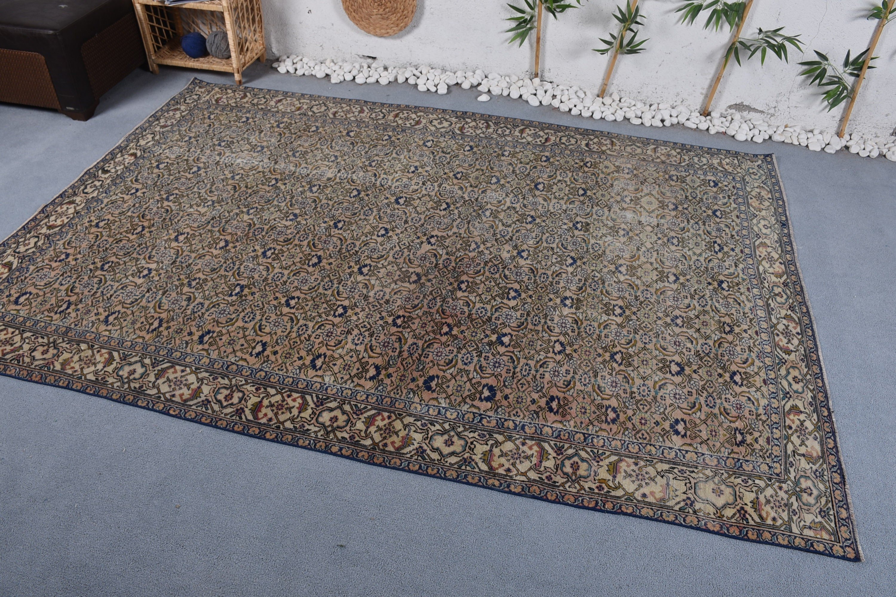 Living Room Rug, Rugs for Dining Room, Kitchen Rugs, Colorful Rugs, 6.1x8.8 ft Large Rugs, Dining Room Rug, Turkish Rug, Vintage Rug